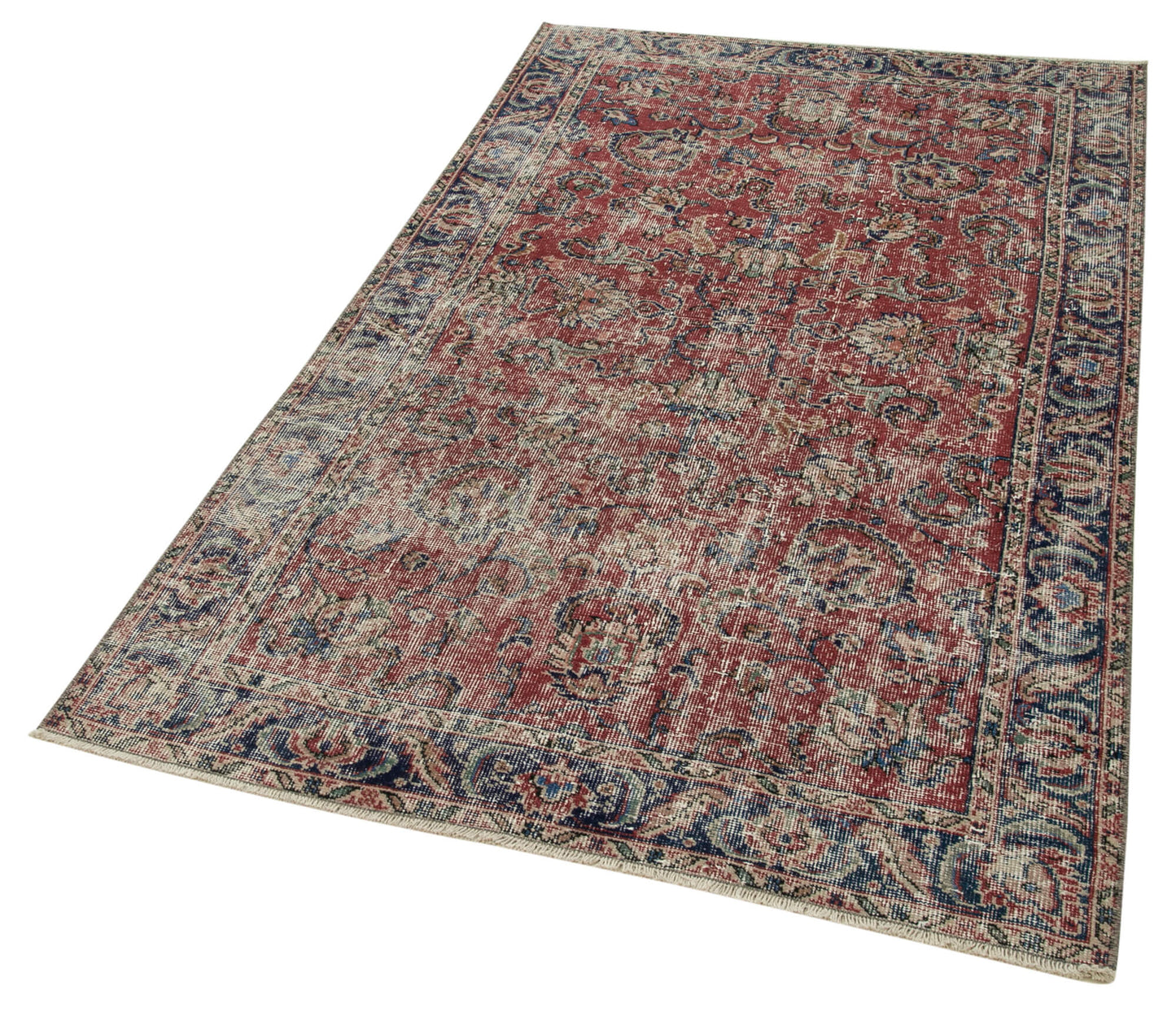 4x6 Red Overdyed Rug - 37482