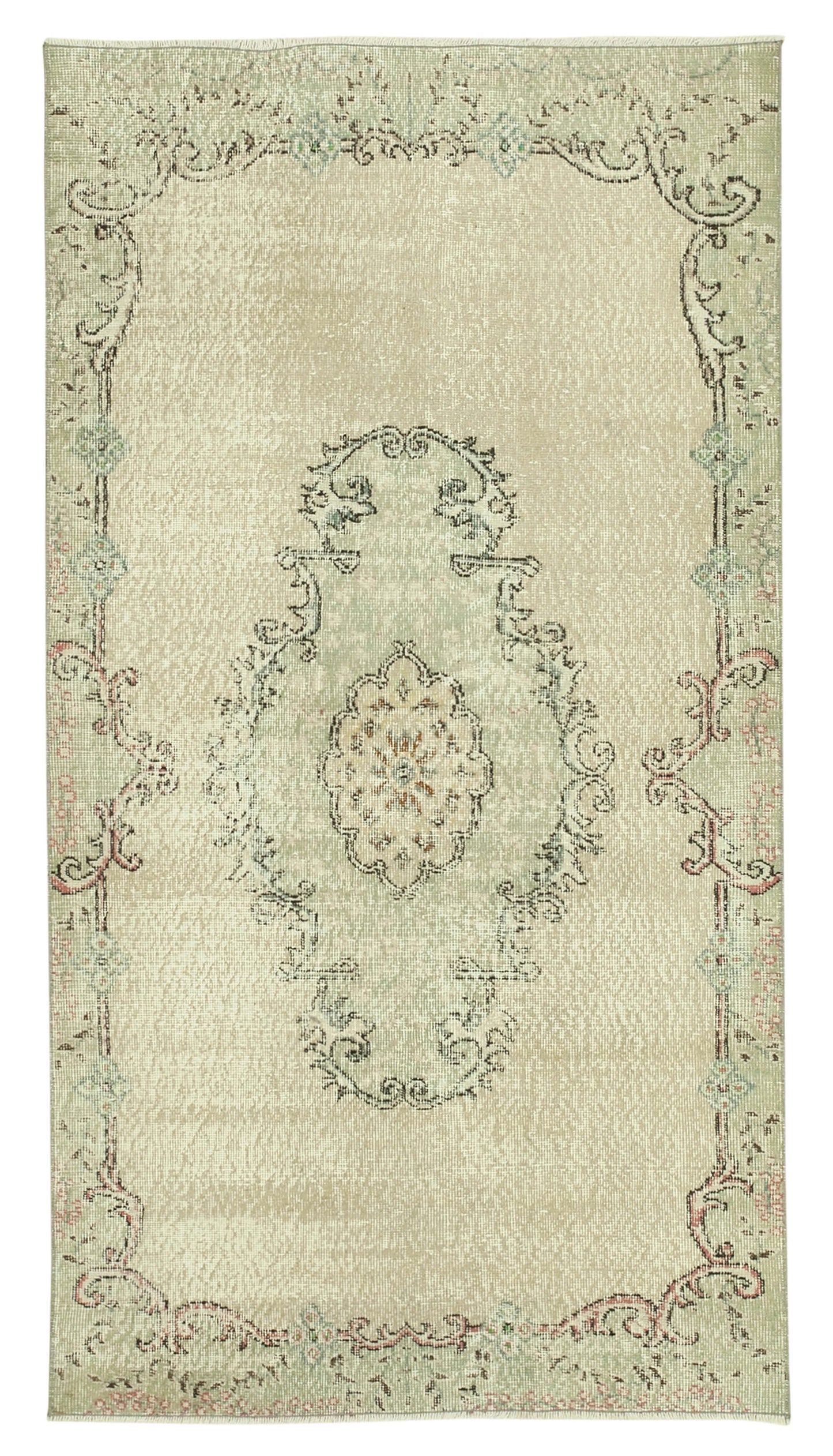 4x7 Beige Overdyed Rug - 37483