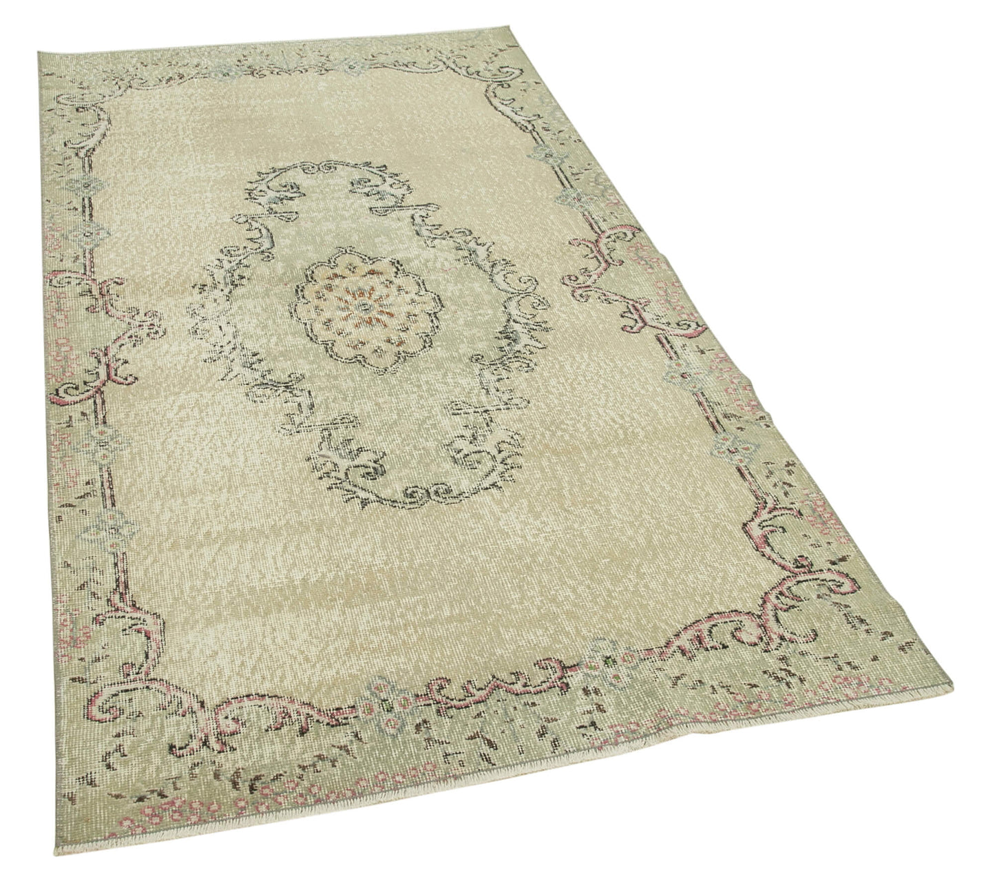 4x7 Beige Overdyed Rug - 37483