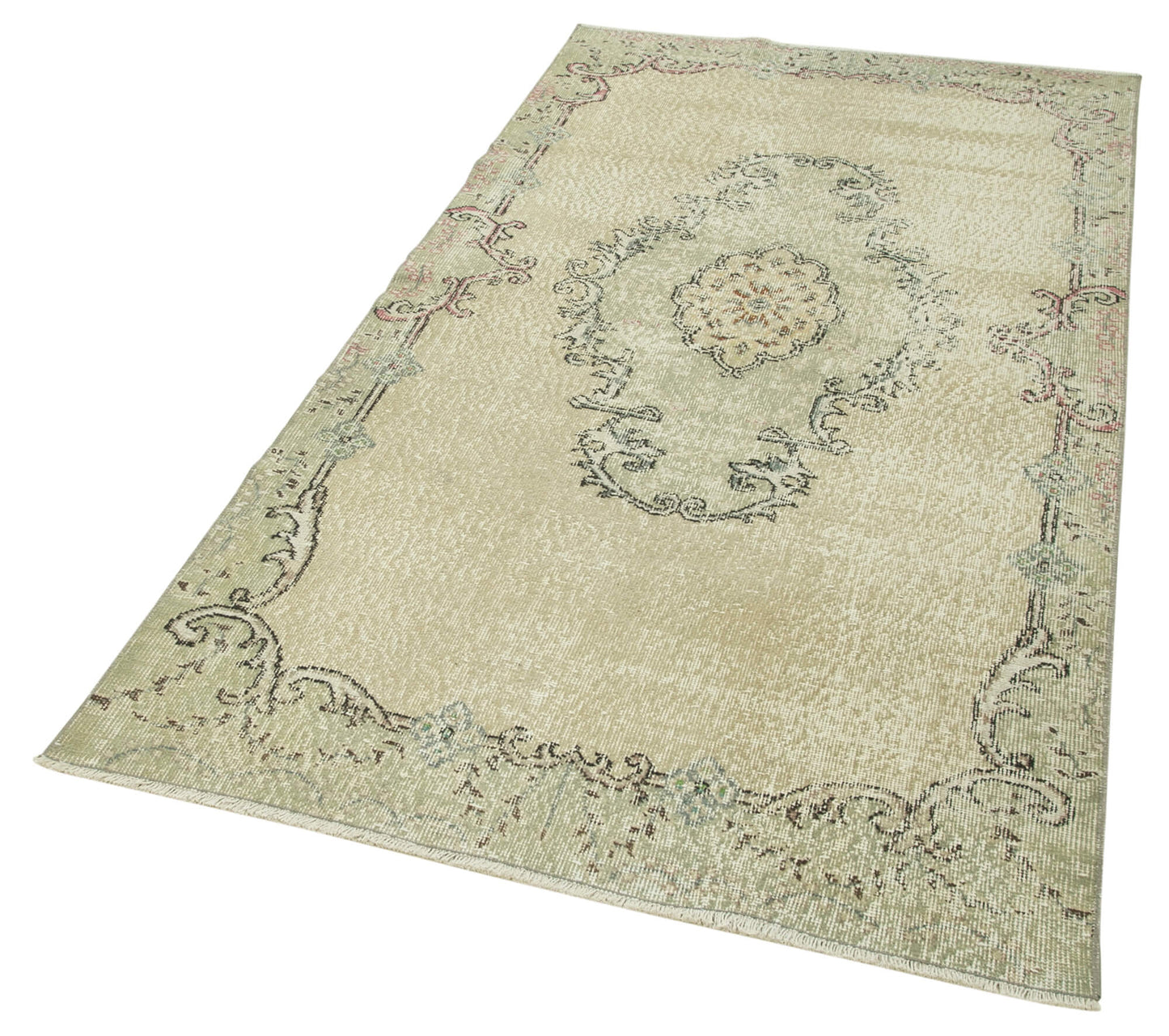 4x7 Beige Overdyed Rug - 37483