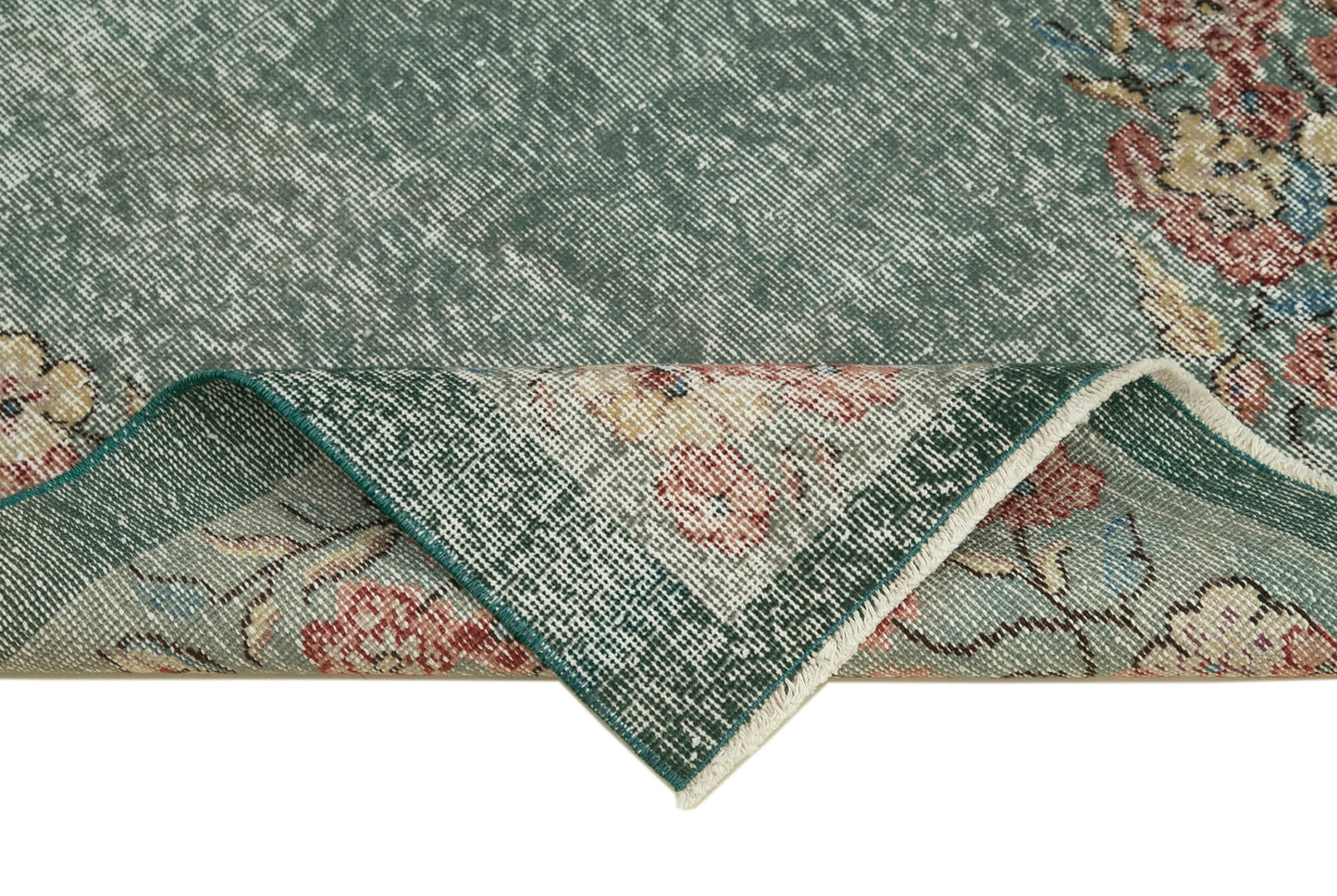 3x6 Green Overdyed Rug - 37489