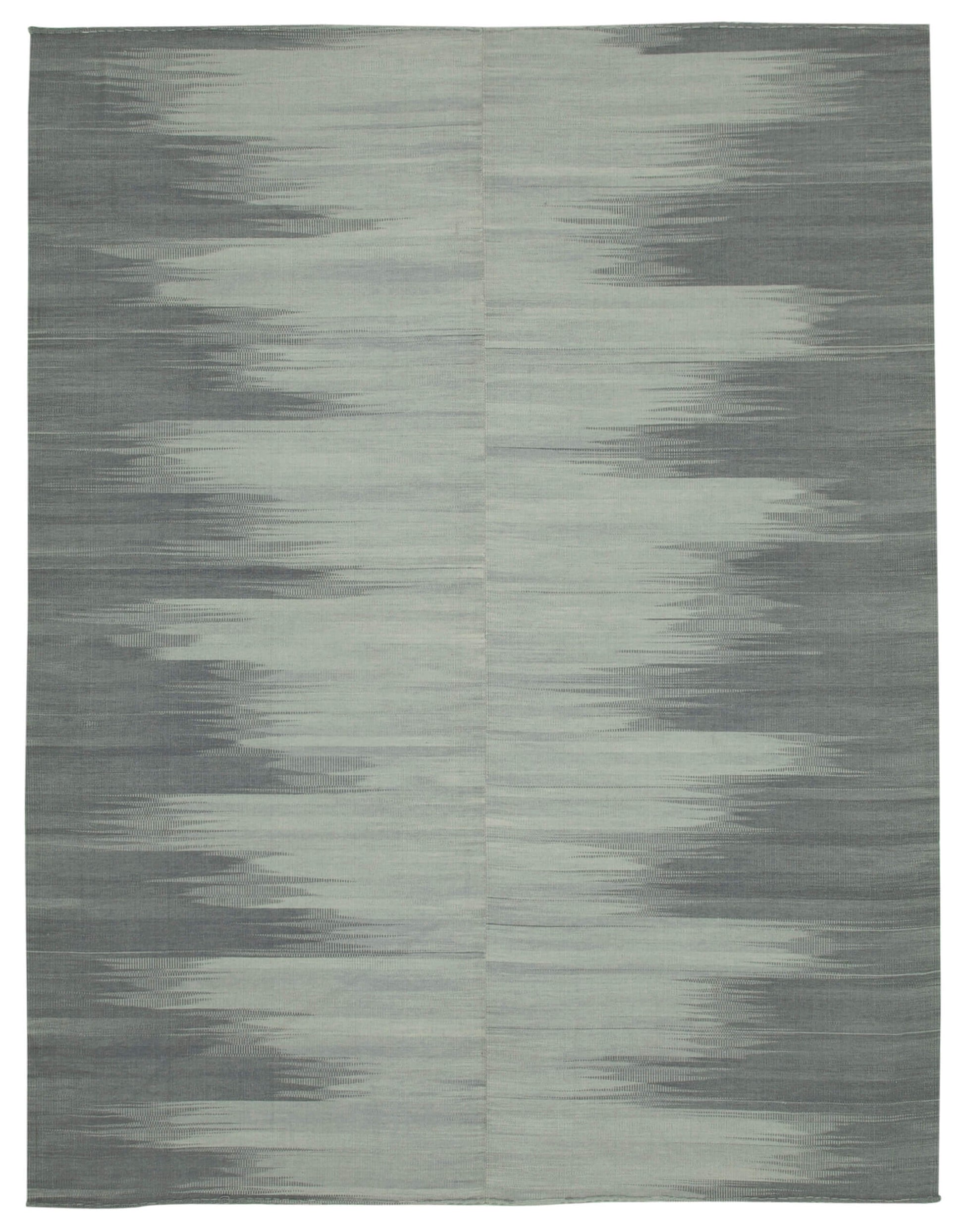 10x13 Grey Contemporary Kilim Rug - 37508