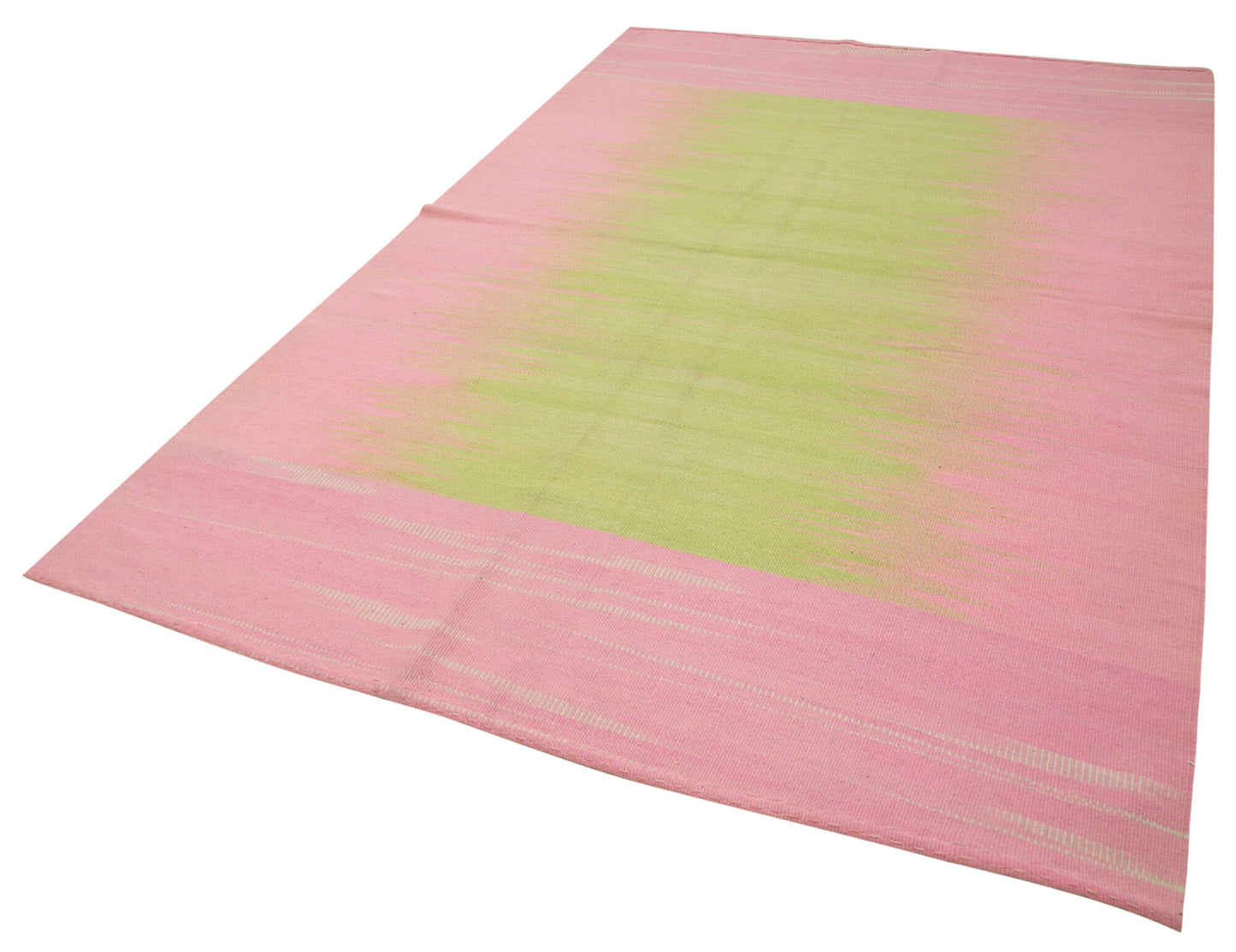 6x9 Pink Contemporary Kilim Rug - 37511