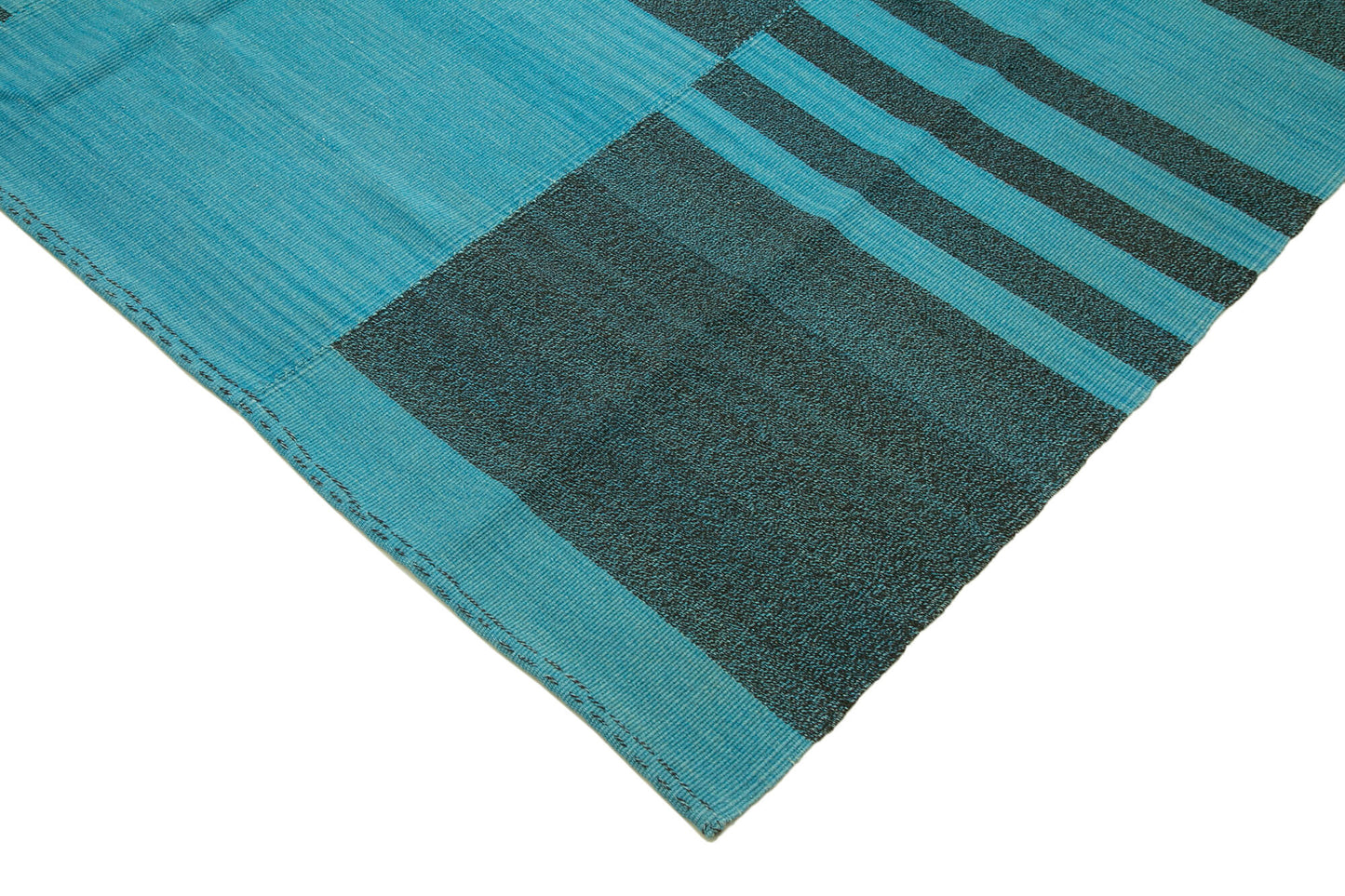 9x14 Turquoise Contemporary Kilim Rug - 37553