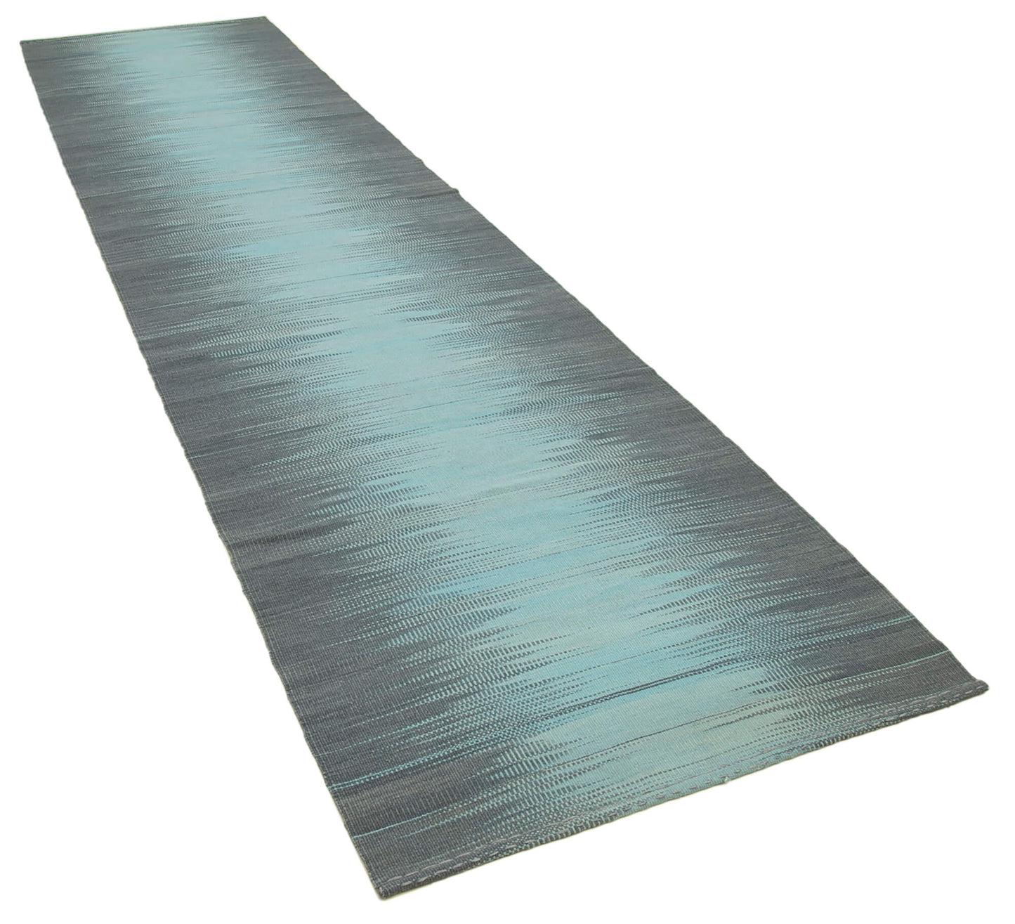 3x13 Grey Contemporary Kilim Rug - 37556