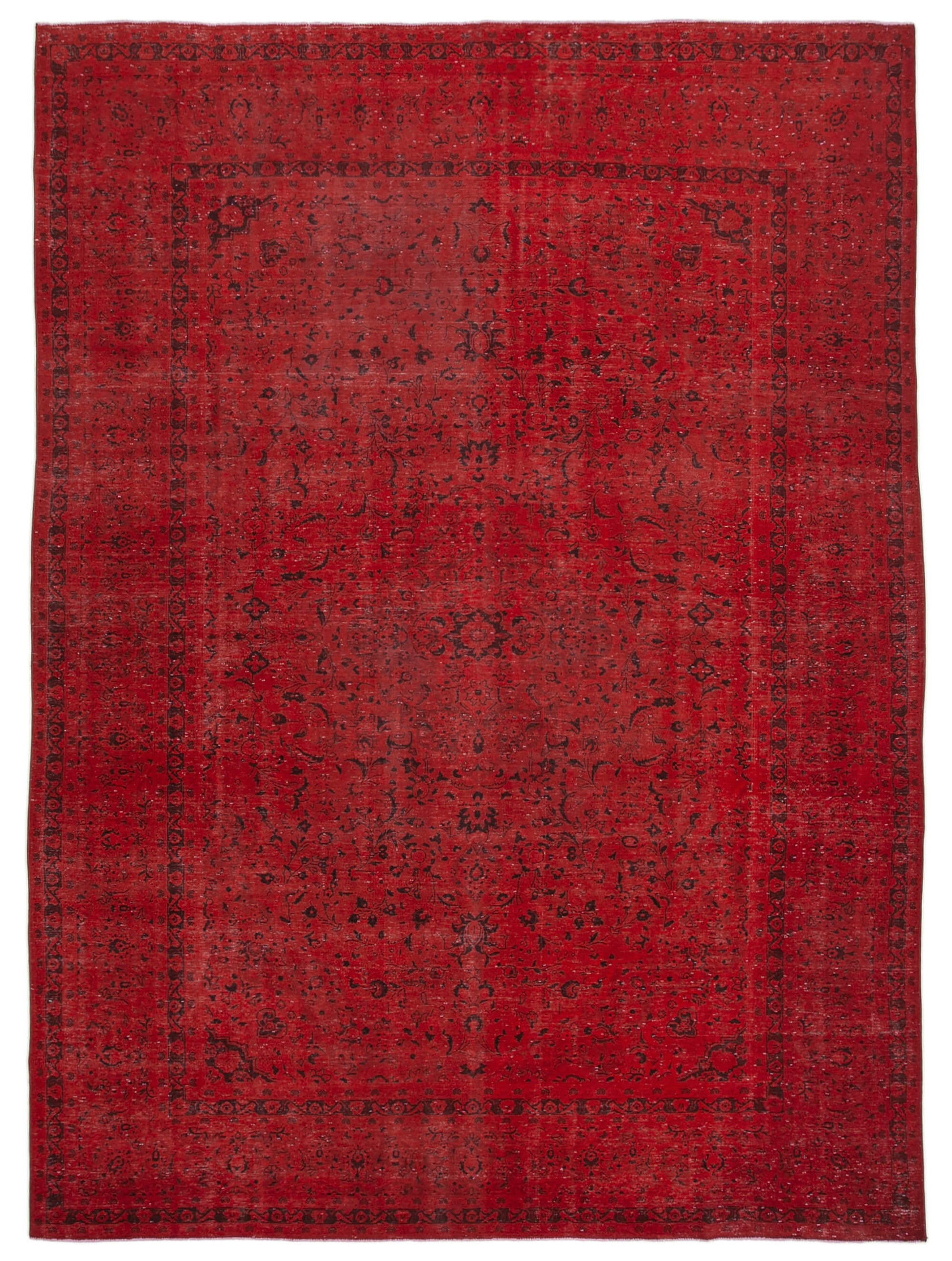 10x13 Red Overdyed Large Area Rug - 37788