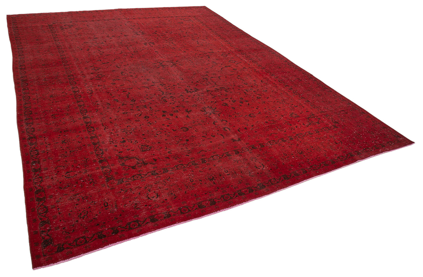 10x13 Red Overdyed Large Area Rug - 37788