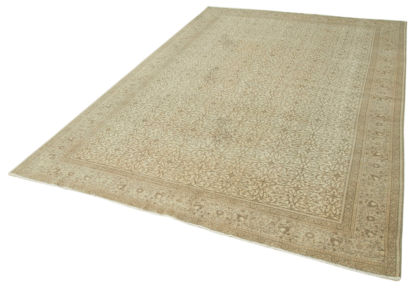 6x9 Beige Vintage Rug - 37852