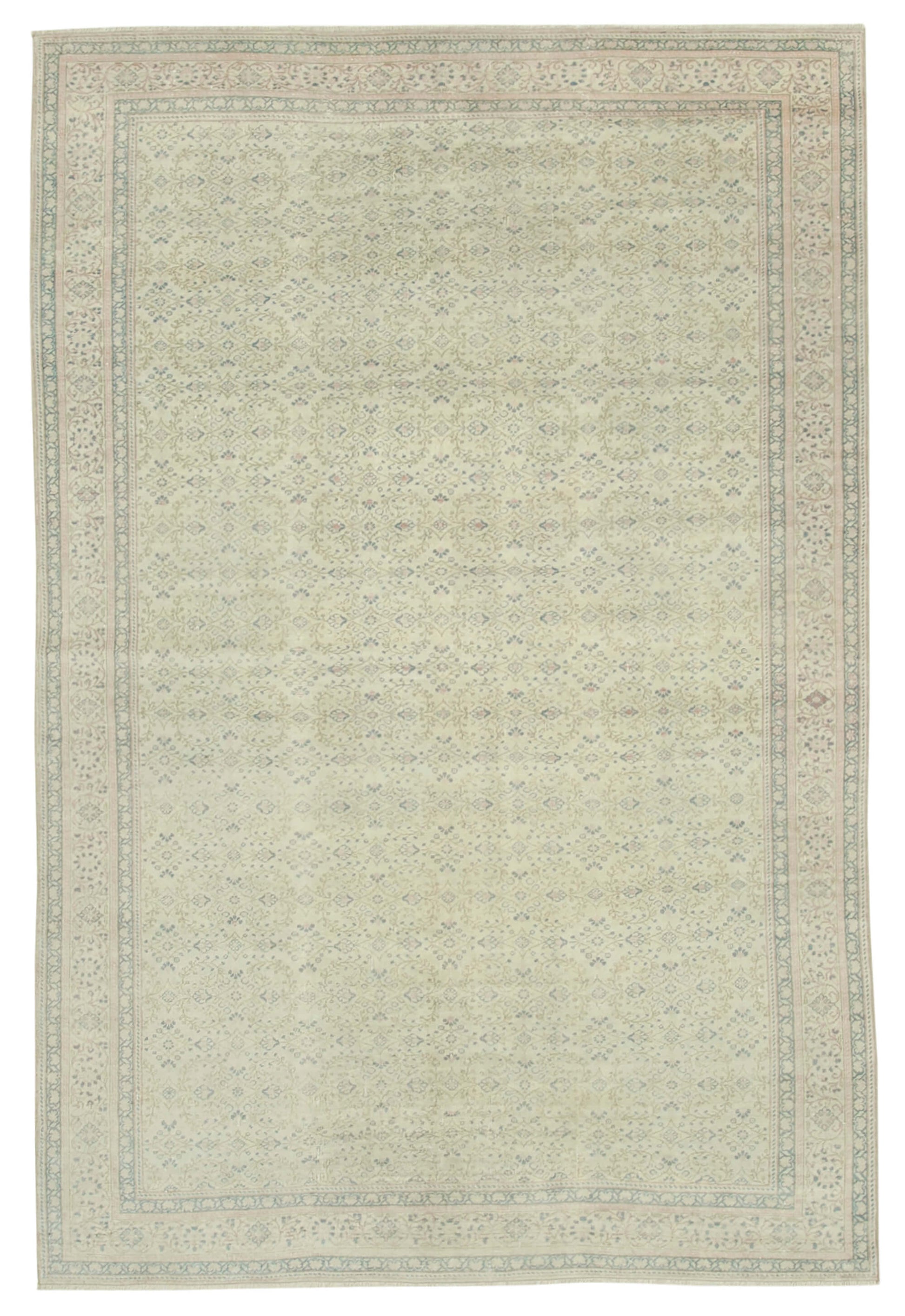 6x10 Beige Vintage Rug - 37854