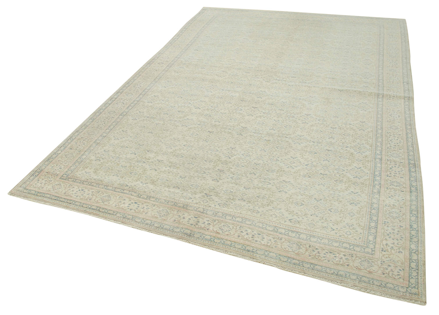 6x10 Beige Vintage Rug - 37854