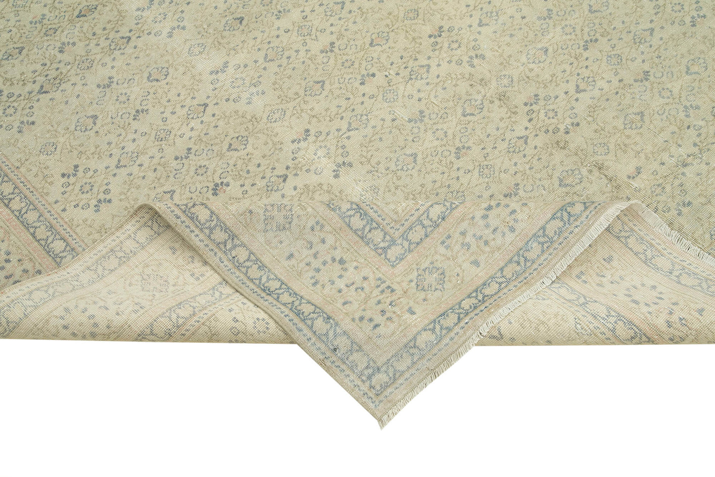 6x10 Beige Vintage Rug - 37854