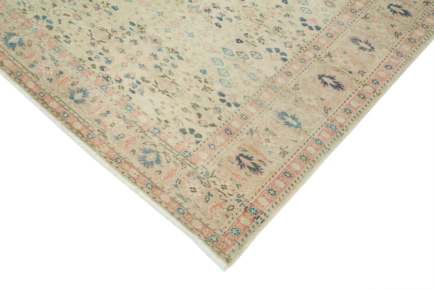 7x10 Beige Vintage Rug - 37855