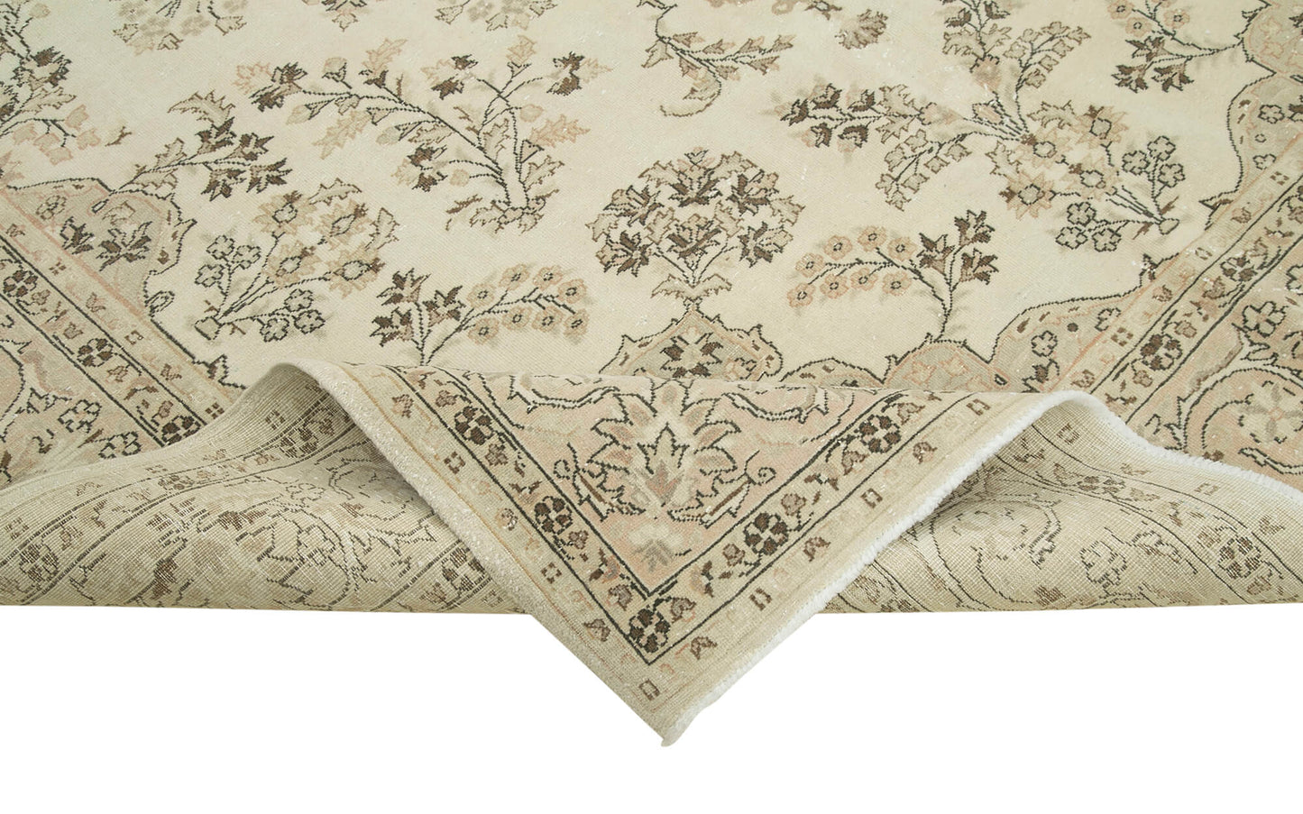 7x10 Beige Vintage Rug - 37856