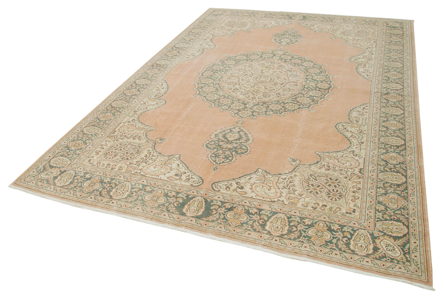 7x10 Beige Vintage Rug - 37857