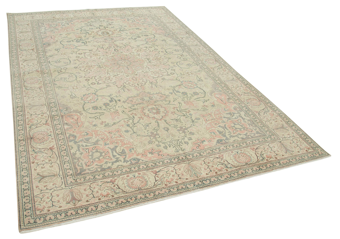 6x9 Beige Vintage Rug - 37859