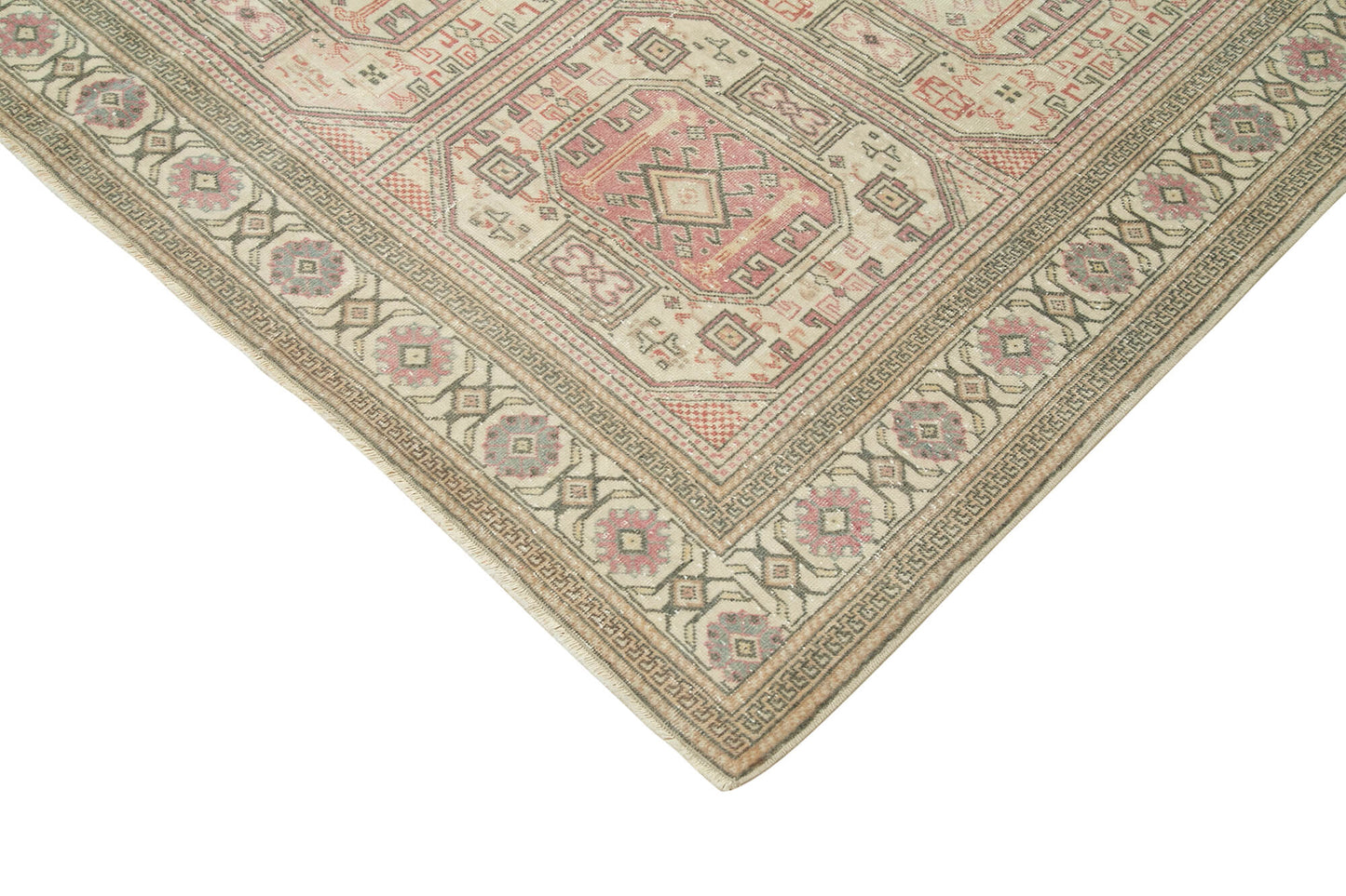 6x10 Beige Vintage Rug - 37860