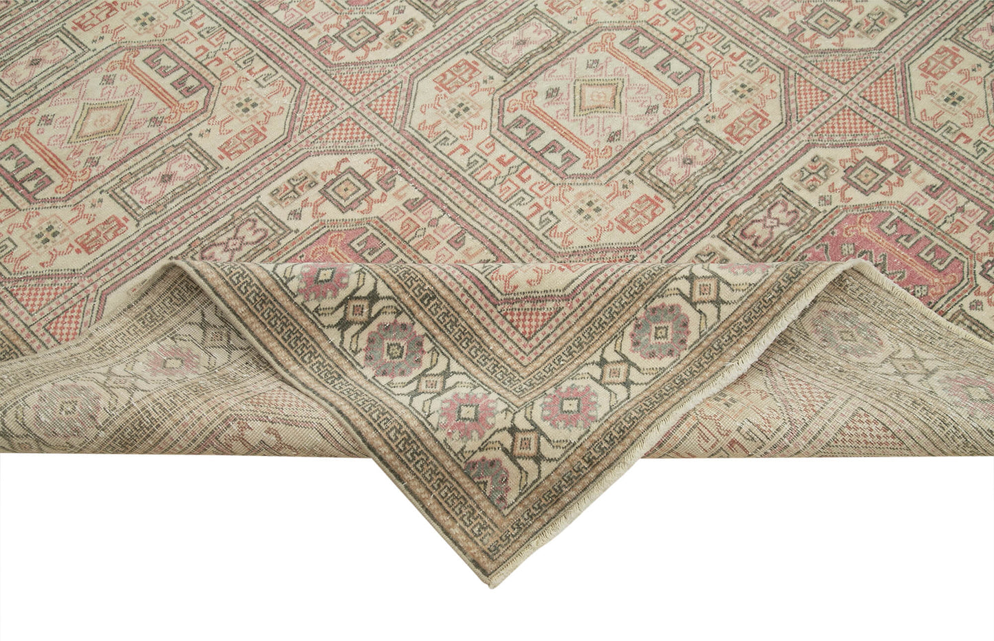 6x10 Beige Vintage Rug - 37860