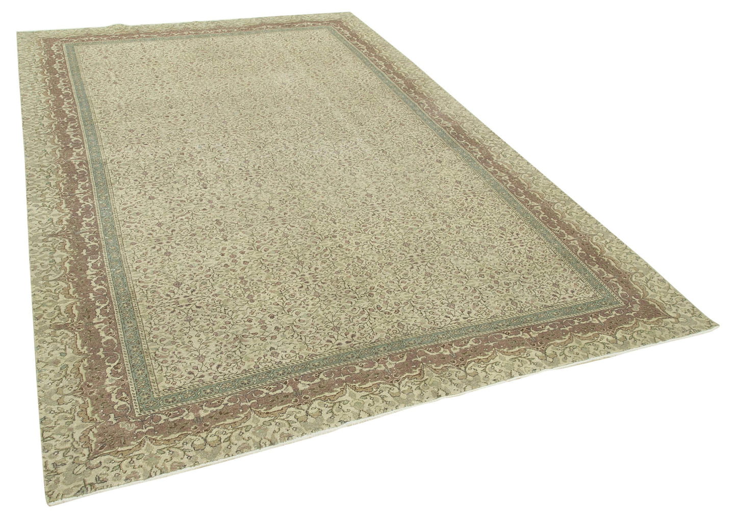 6x10 Beige Vintage Rug - 37864