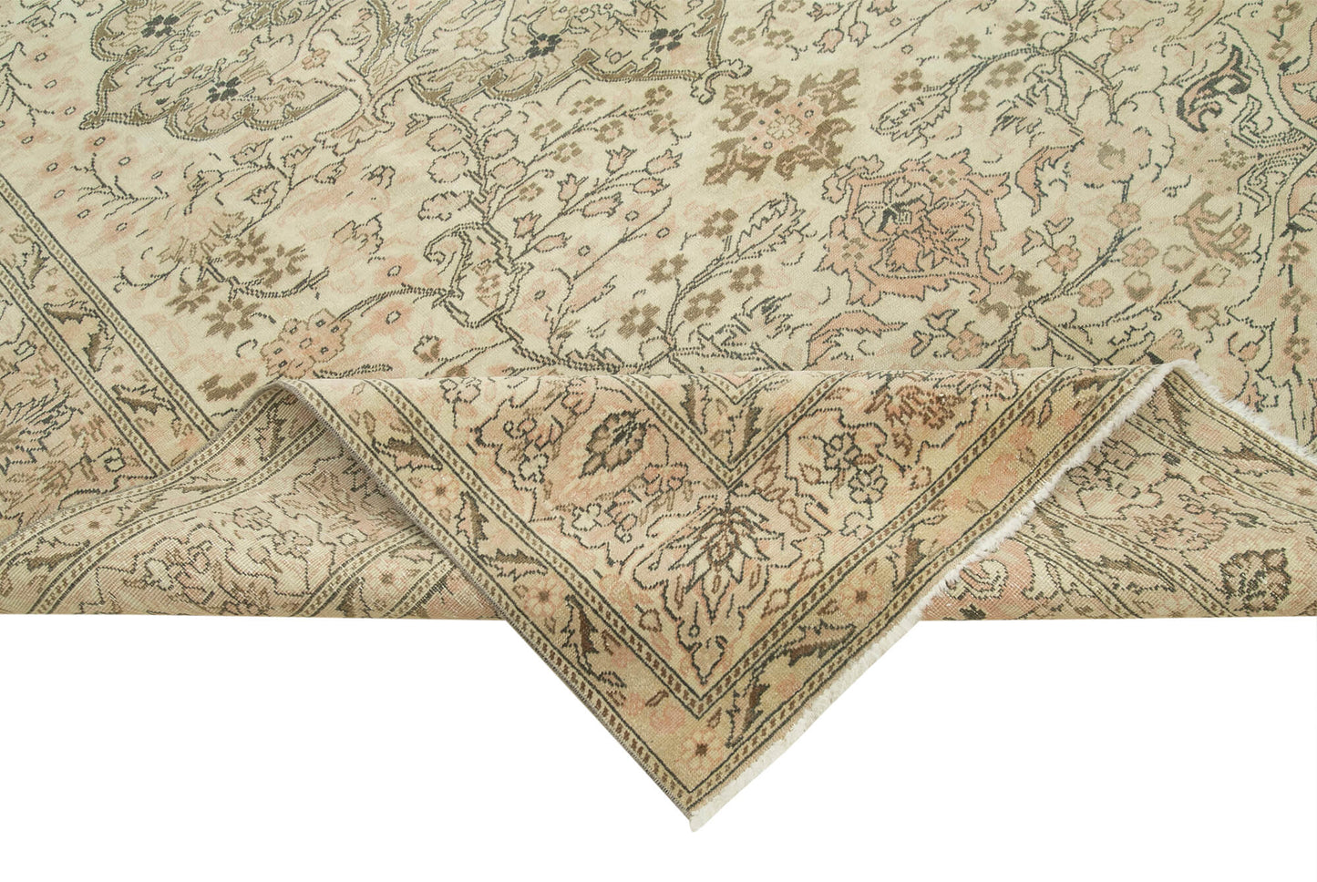 6x10 Beige Vintage Rug - 37866