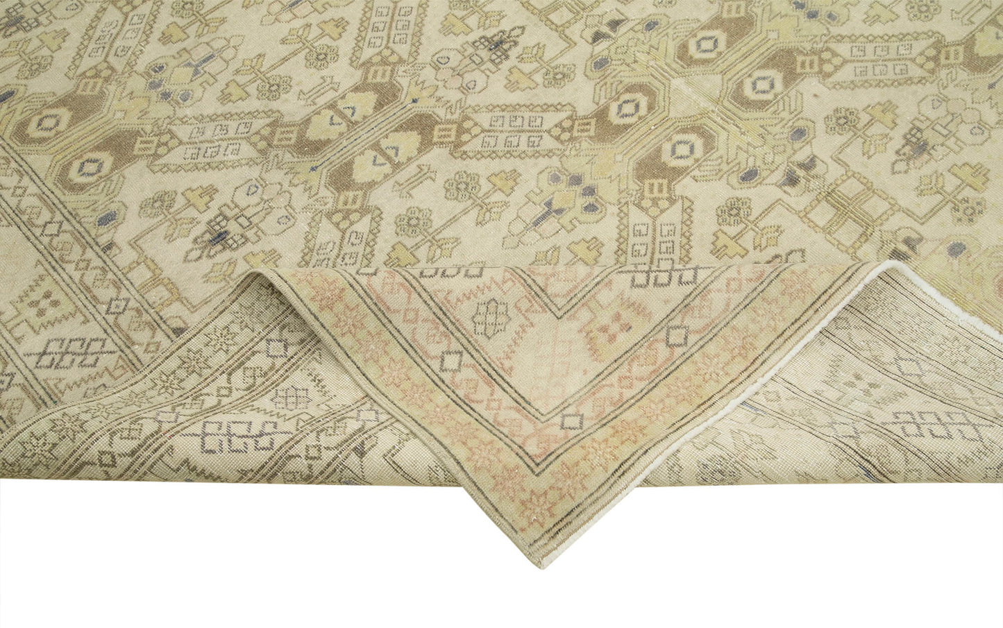 6x10 Beige Vintage Rug - 37868