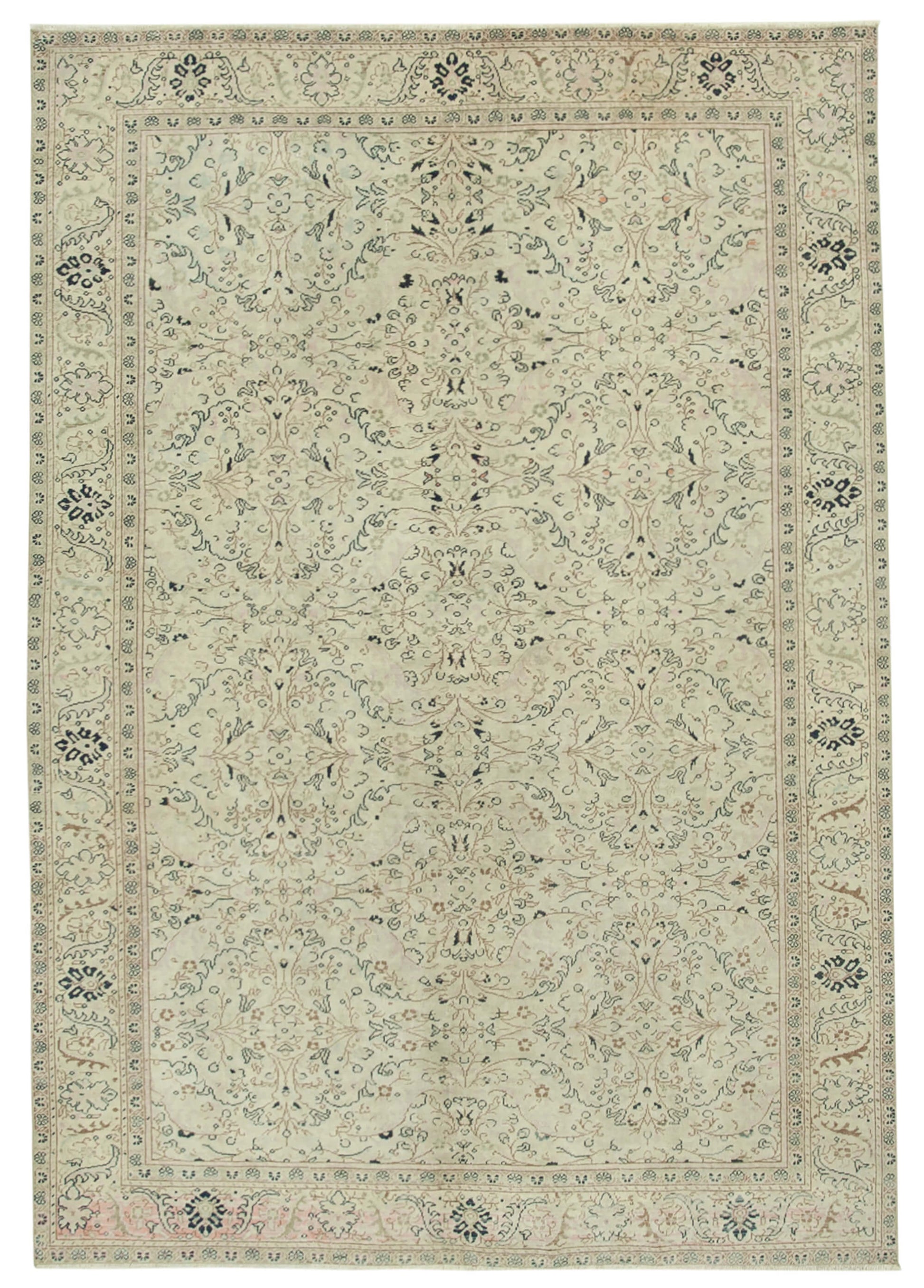 6x9 Beige Vintage Rug - 37870