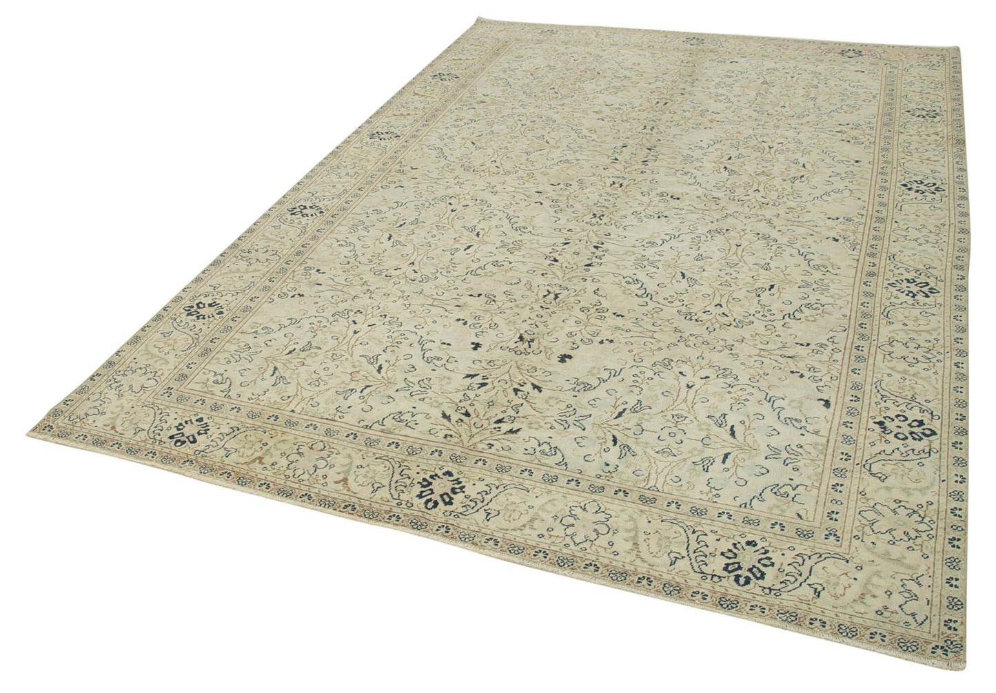 6x9 Beige Vintage Rug - 37870