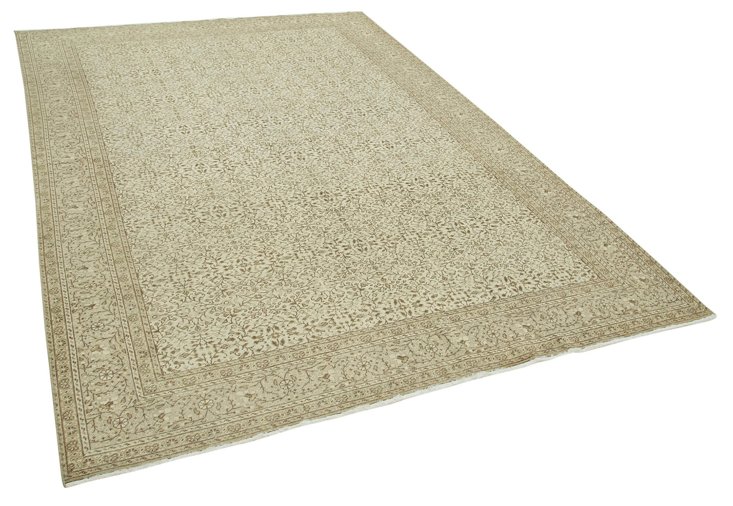 6x10 Beige Vintage Rug - 37872