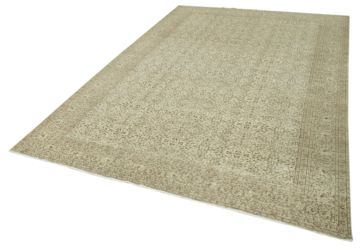 6x10 Beige Vintage Rug - 37872