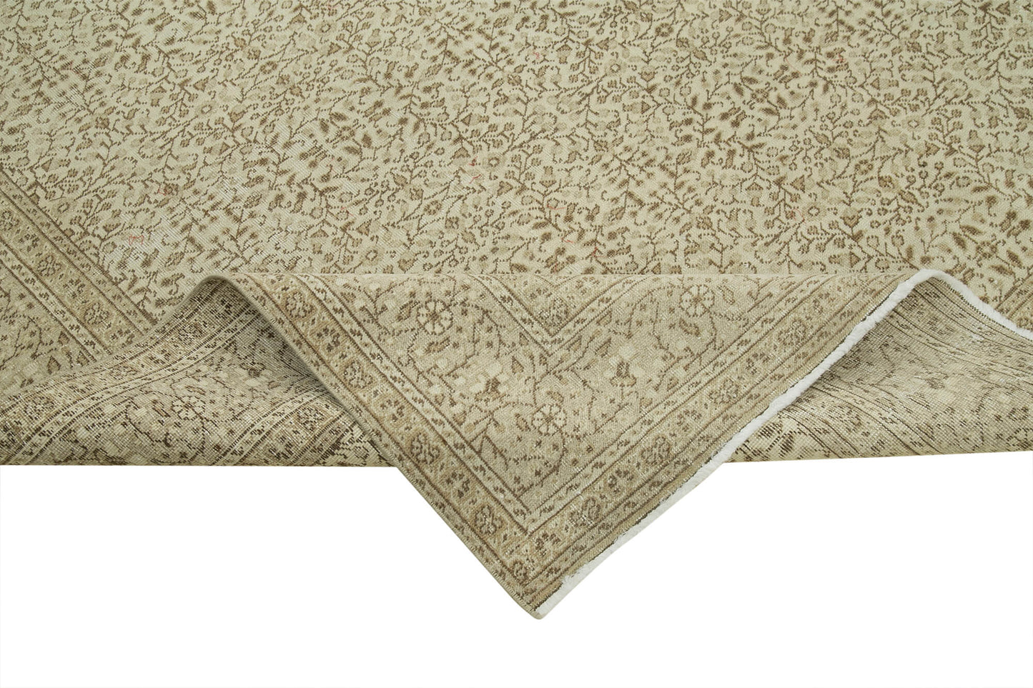 6x10 Beige Vintage Rug - 37872