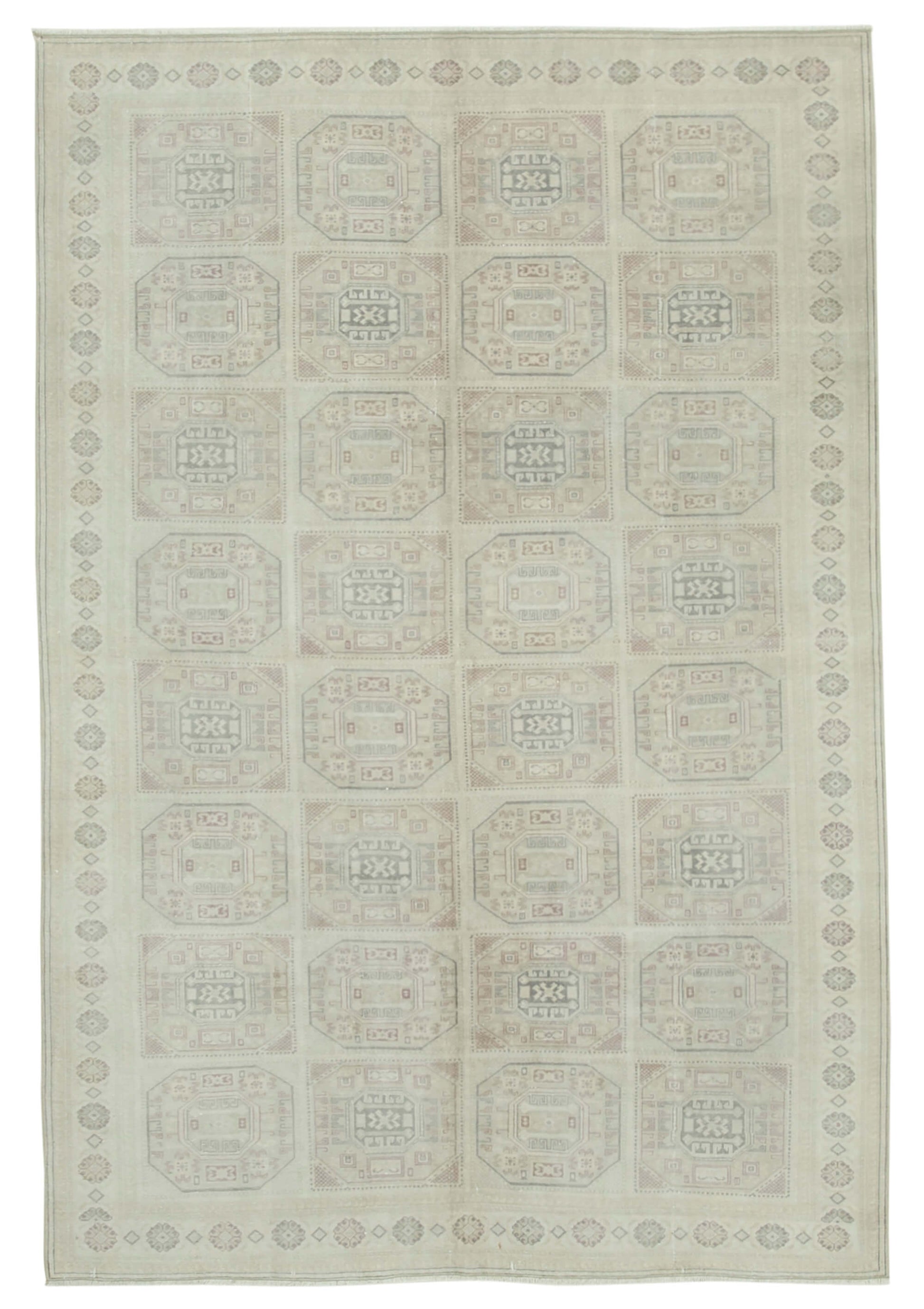 6x9 Beige Vintage Rug - 37873