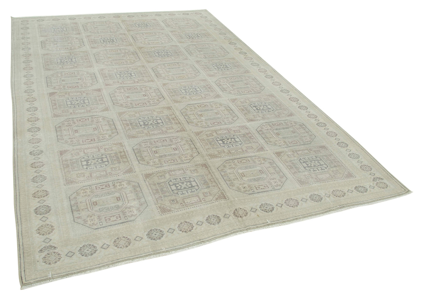 6x9 Beige Vintage Rug - 37873