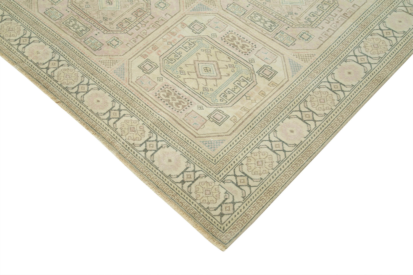 6x10 Beige Vintage Rug - 37874