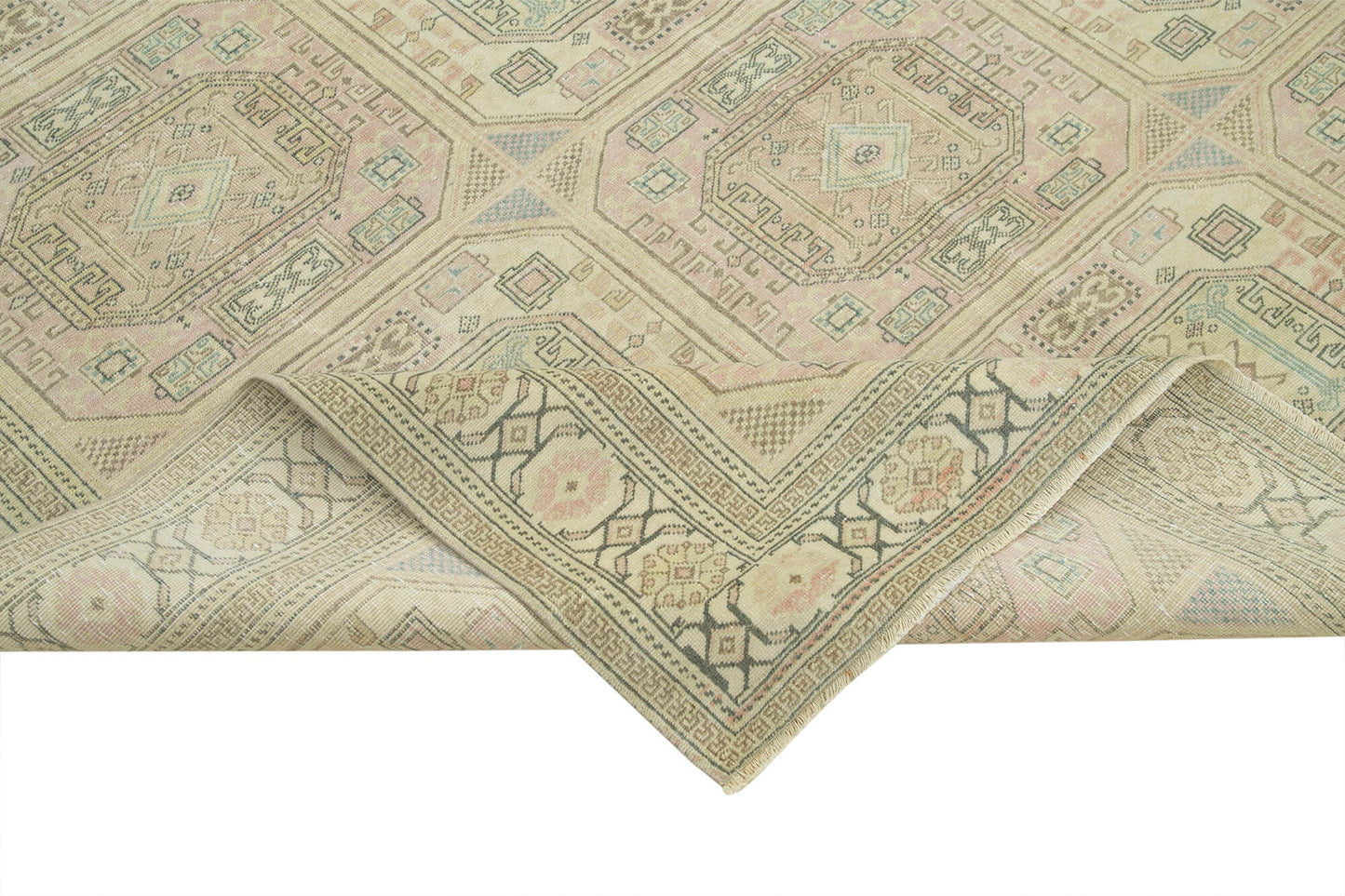 6x10 Beige Vintage Rug - 37874