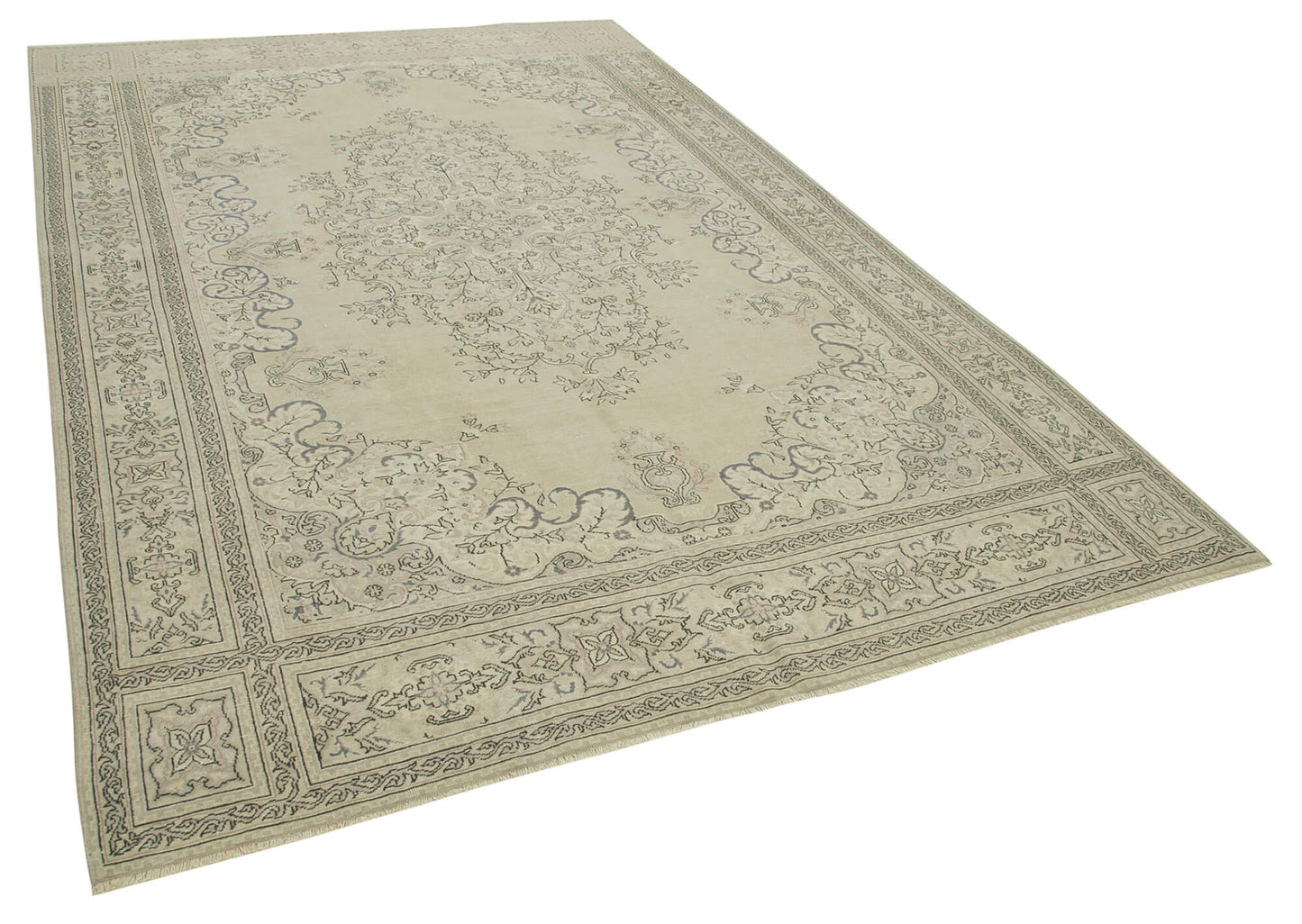 7x10 Beige Vintage Rug - 37878