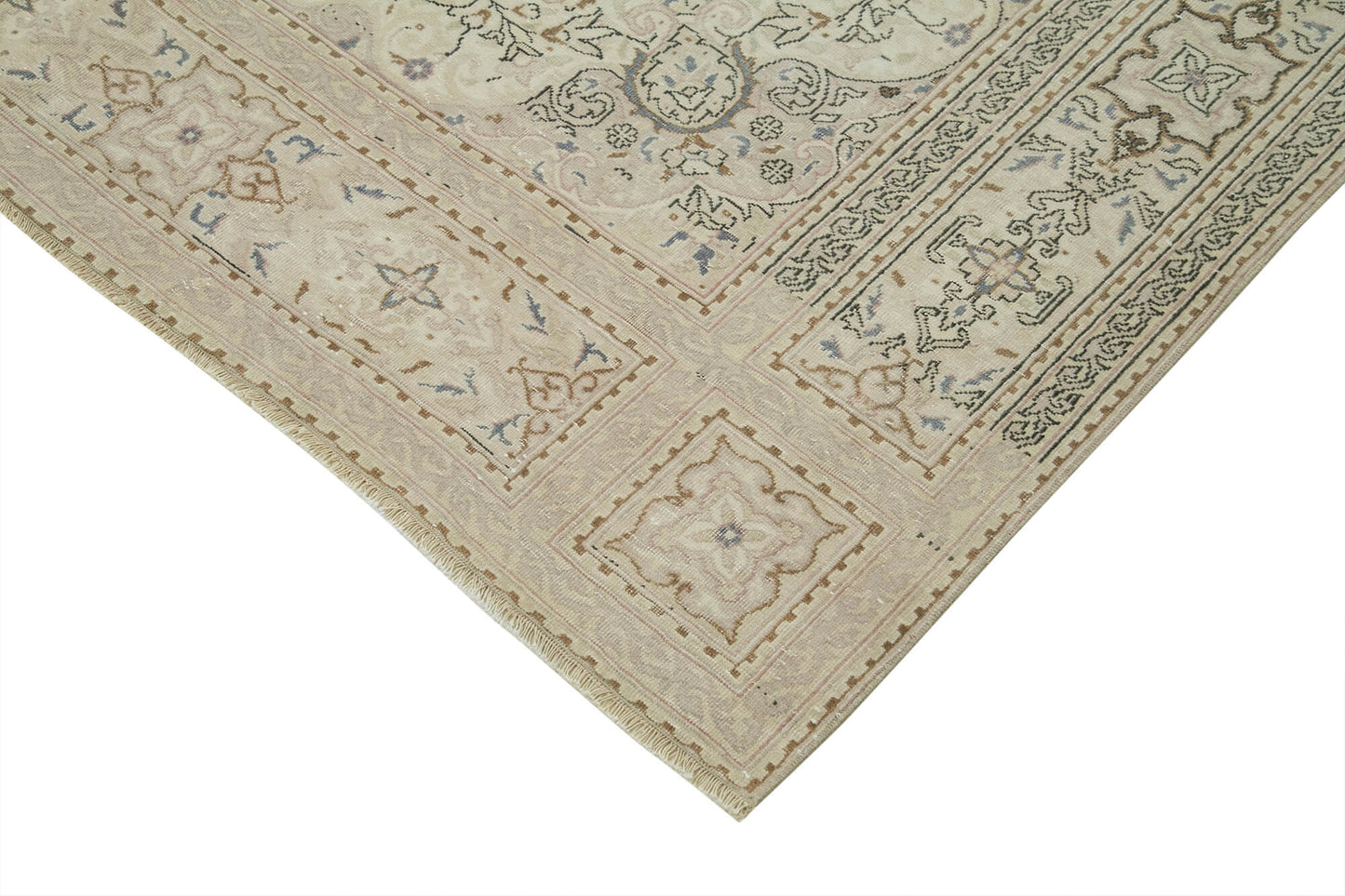 7x10 Beige Vintage Rug - 37878