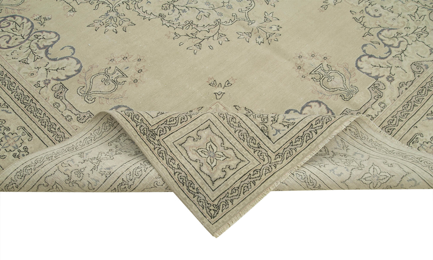 7x10 Beige Vintage Rug - 37878