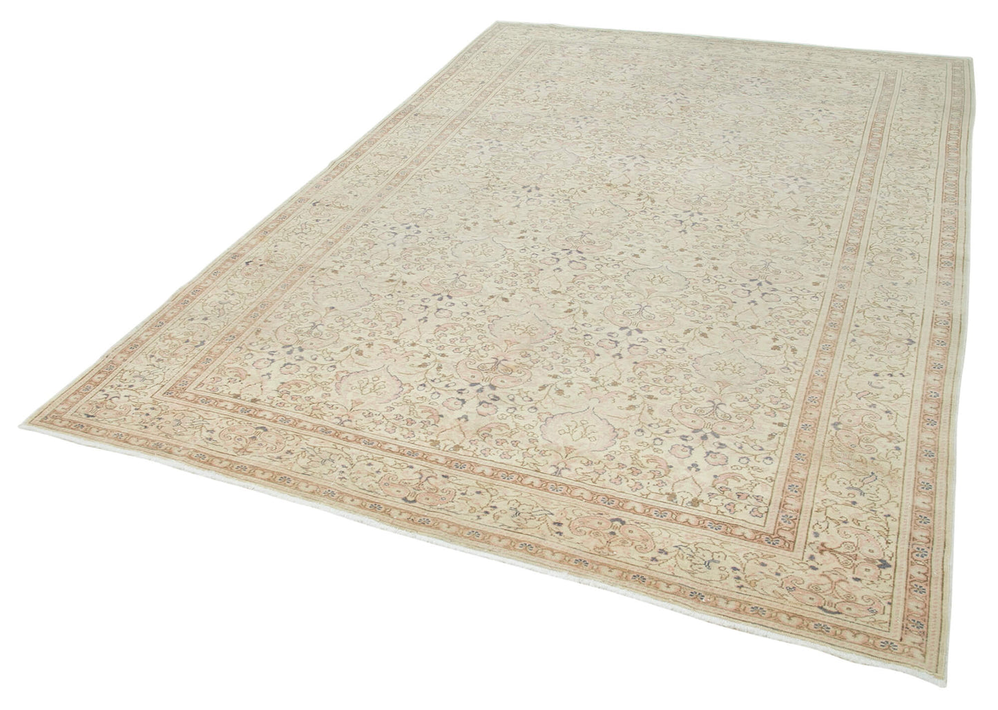 7x10 Beige Vintage Rug - 37914