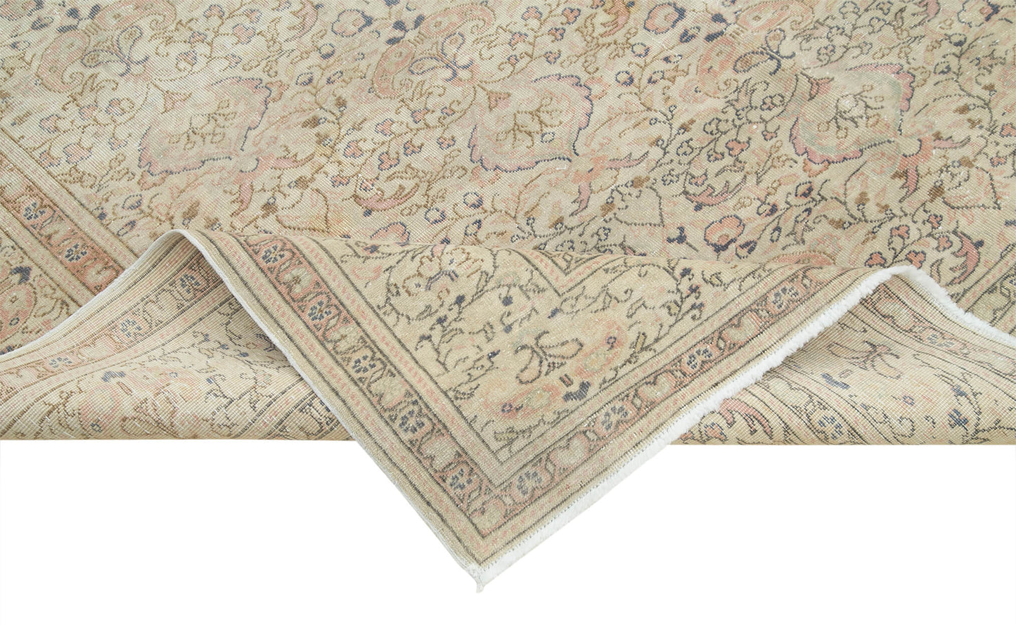 7x10 Beige Vintage Rug - 37914