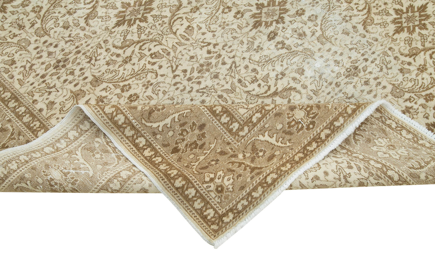 7x10 Beige Vintage Rug - 37917