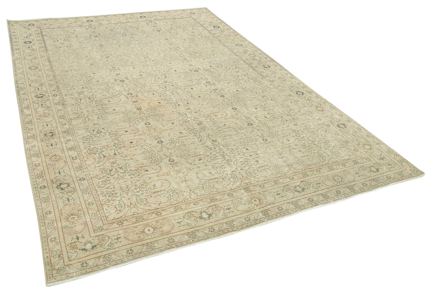 6x9 Beige Vintage Rug - 37919