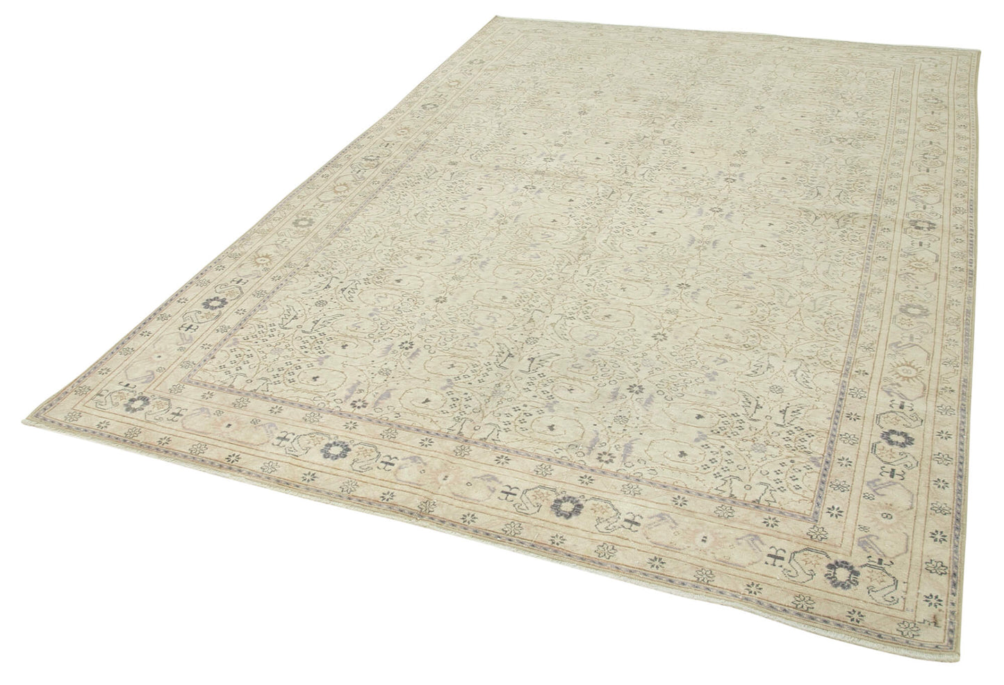 6x9 Beige Vintage Rug - 37919