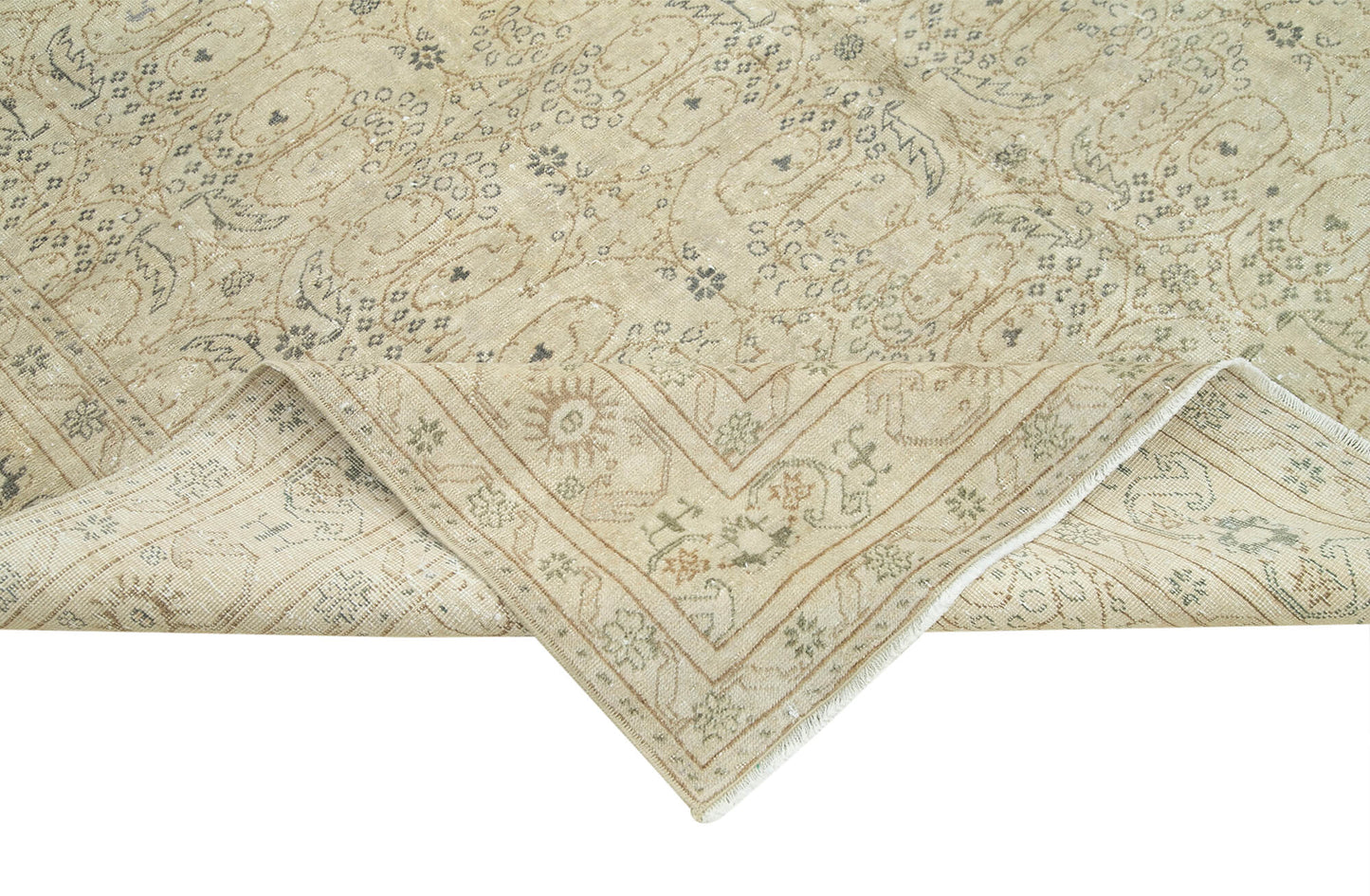 6x9 Beige Vintage Rug - 37919