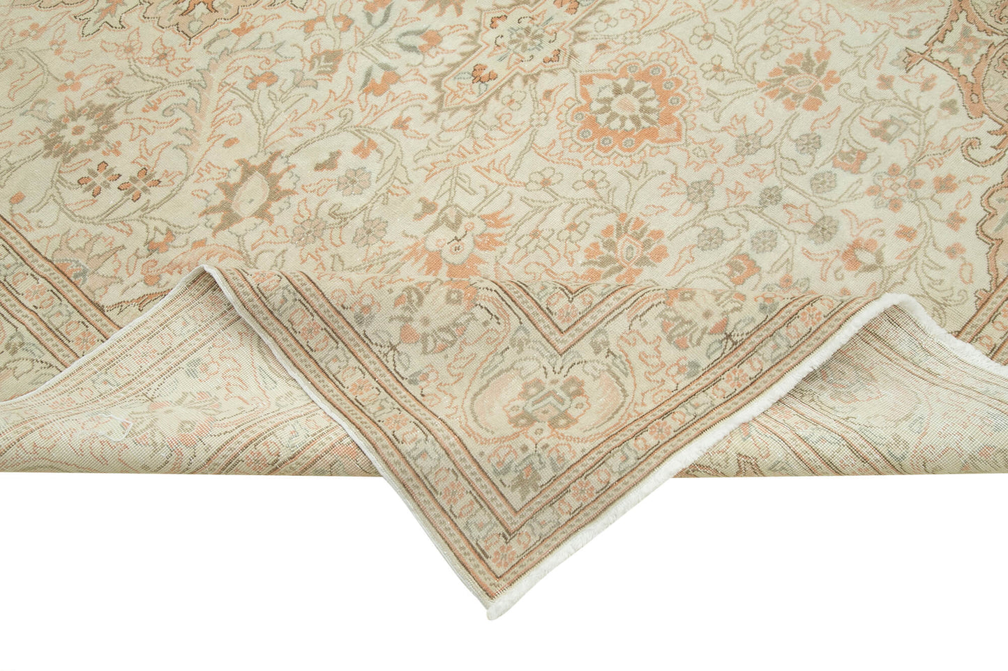 6x10 Beige Vintage Rug - 37921