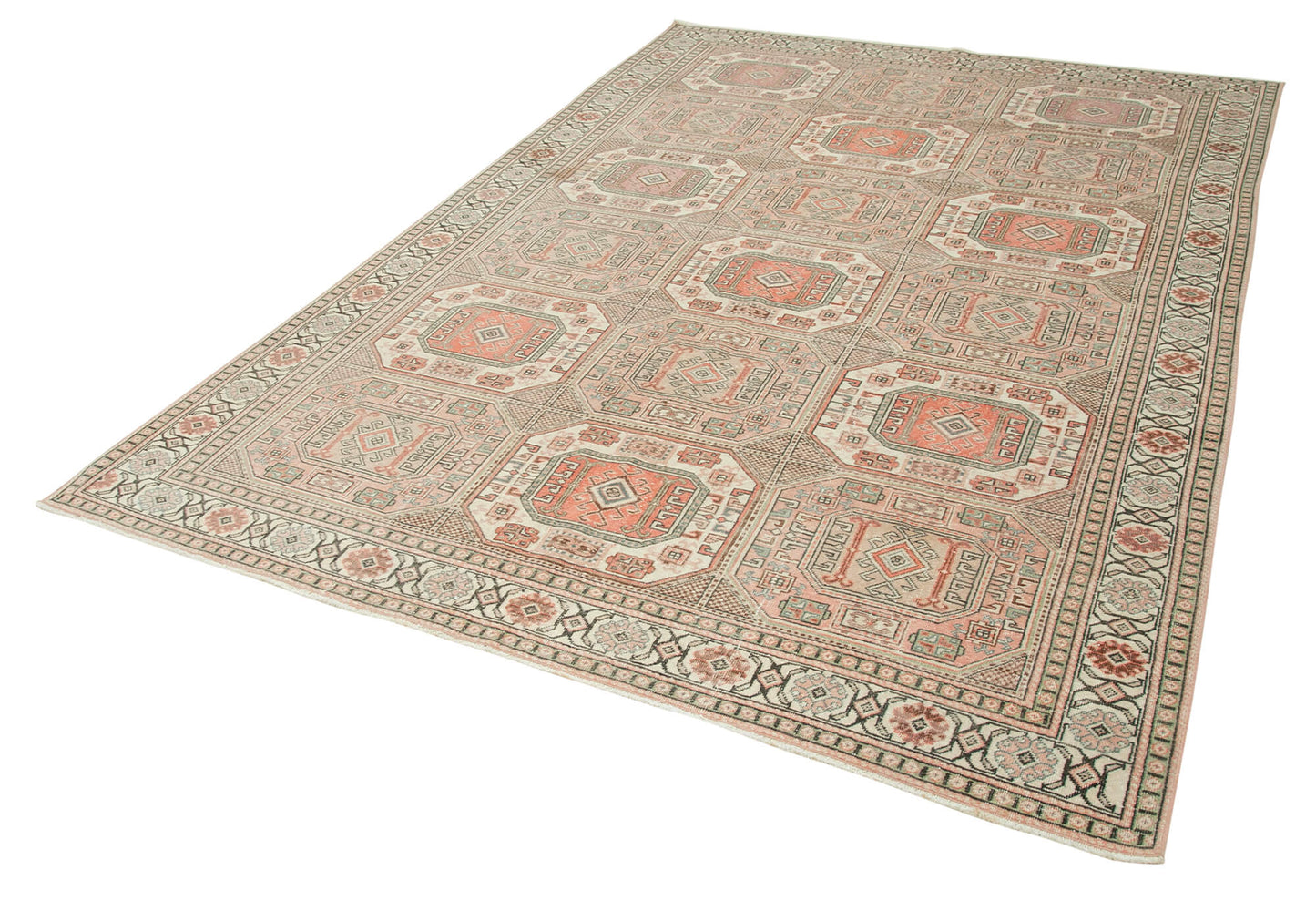 6x9 Beige Vintage Rug - 37922