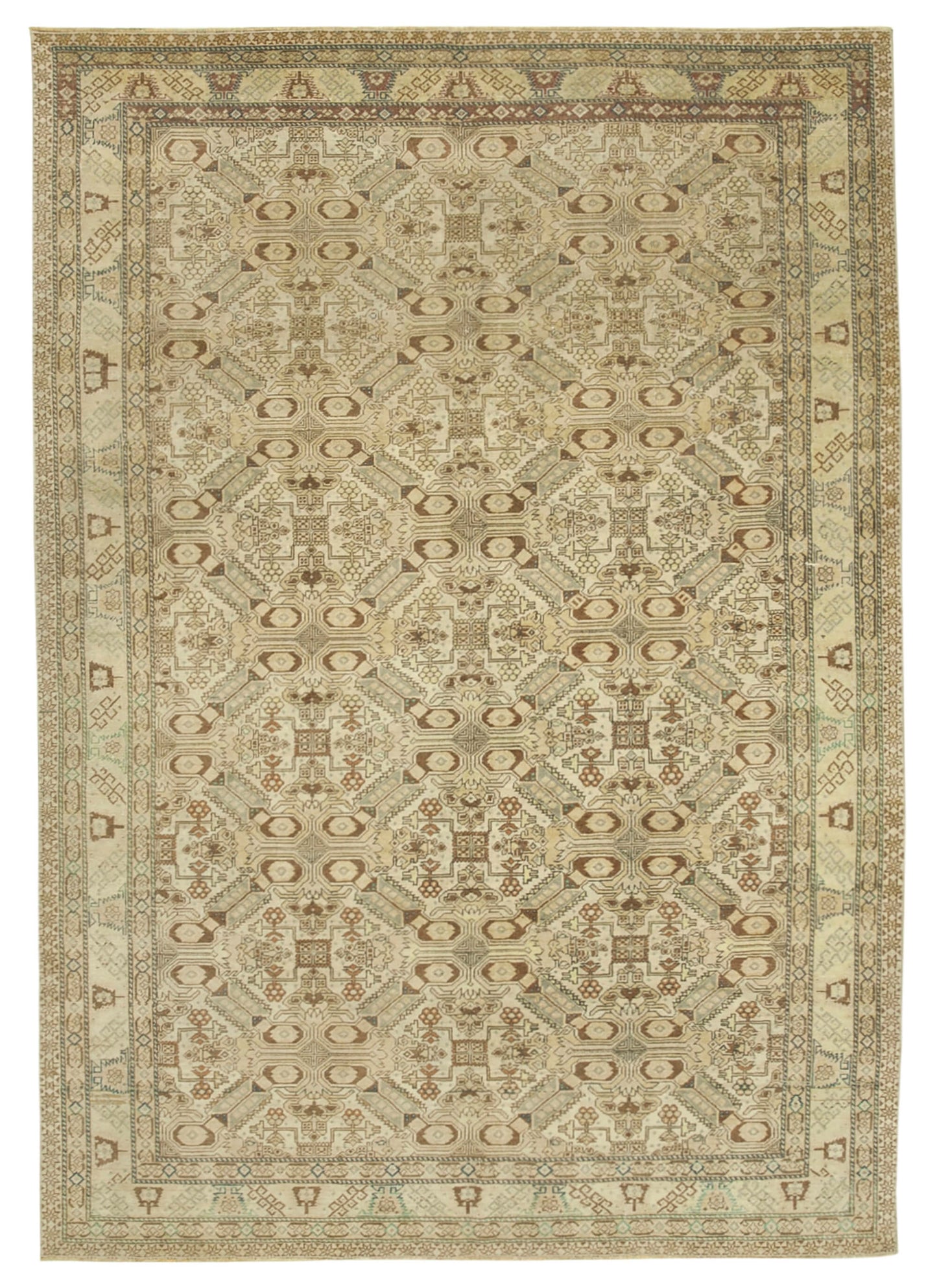 6x9 Beige Vintage Rug - 37928