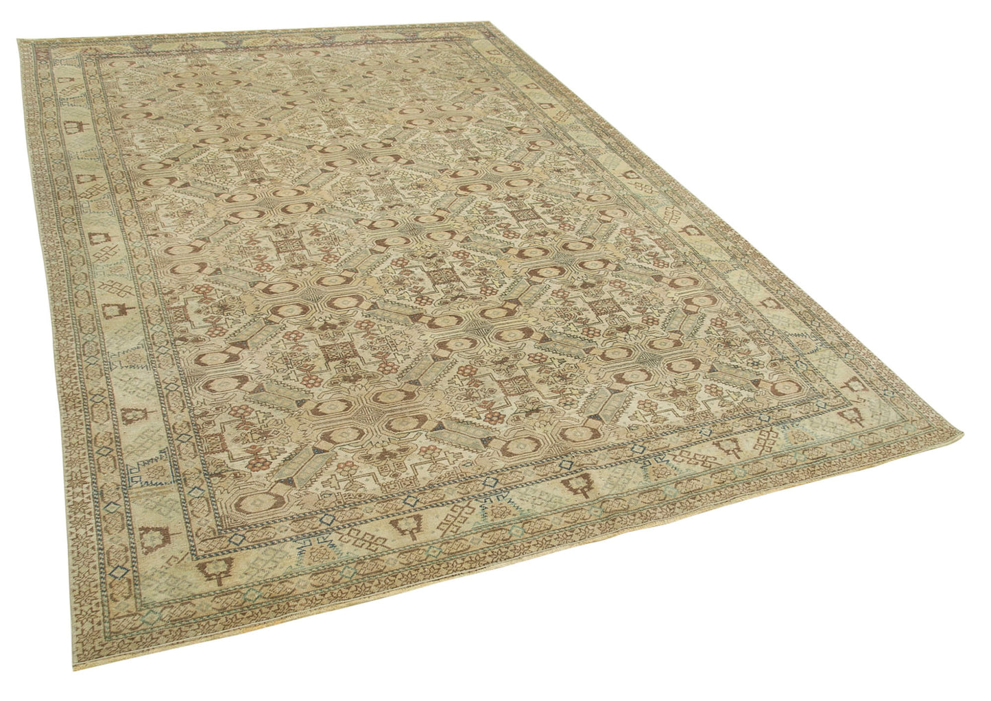 6x9 Beige Vintage Rug - 37928