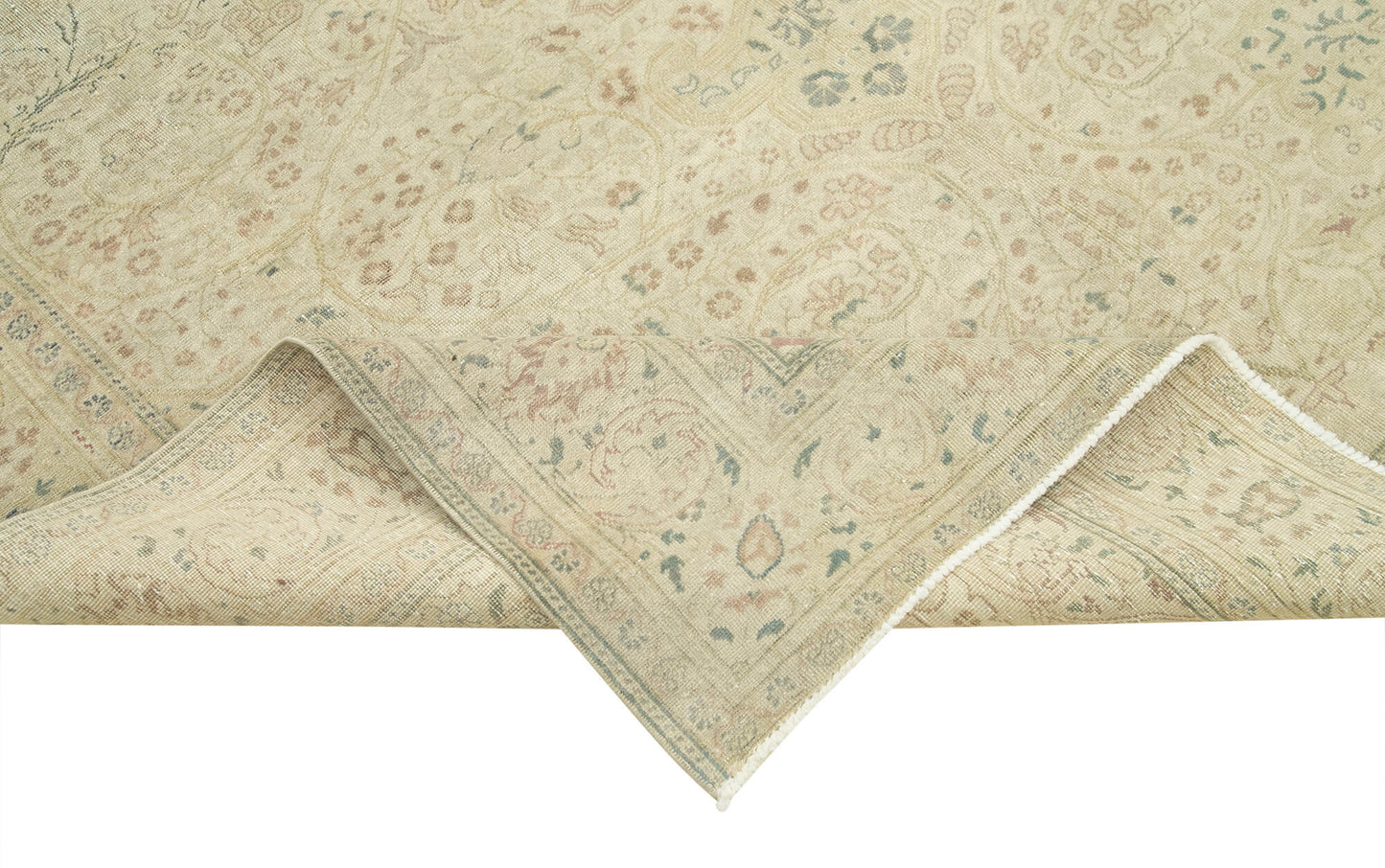 6x10 Beige Vintage Rug - 37929