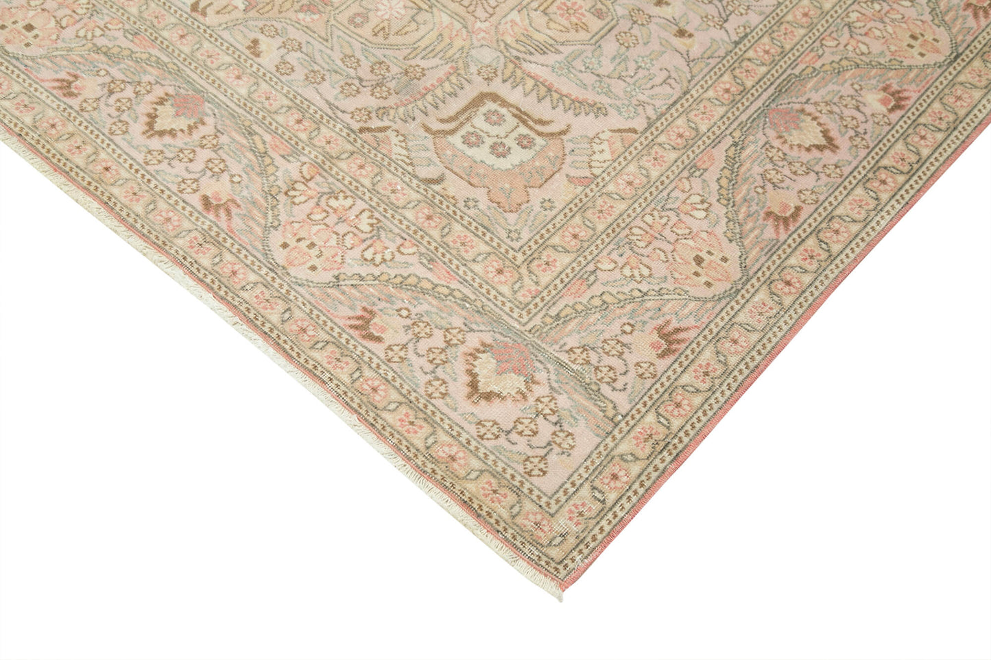 7x10 Beige Vintage Rug - 37931