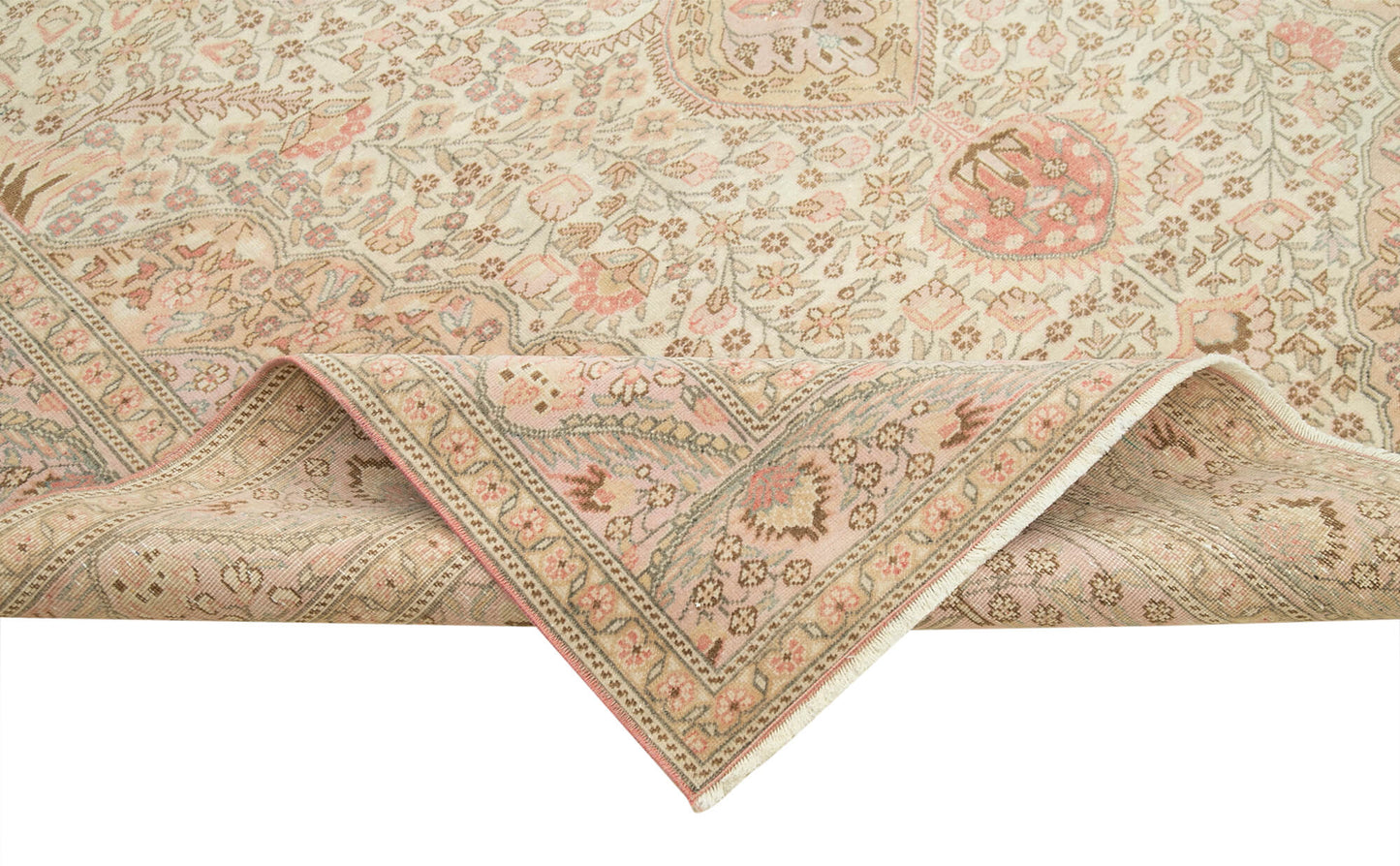 7x10 Beige Vintage Rug - 37931