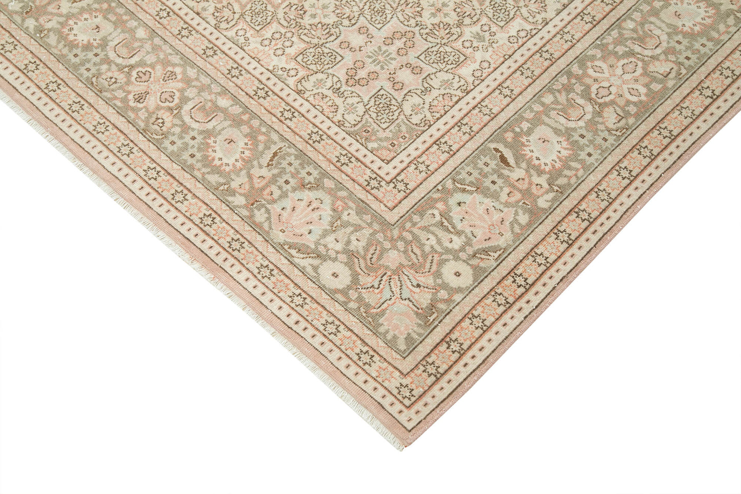 7x10 Beige Vintage Rug - 37934